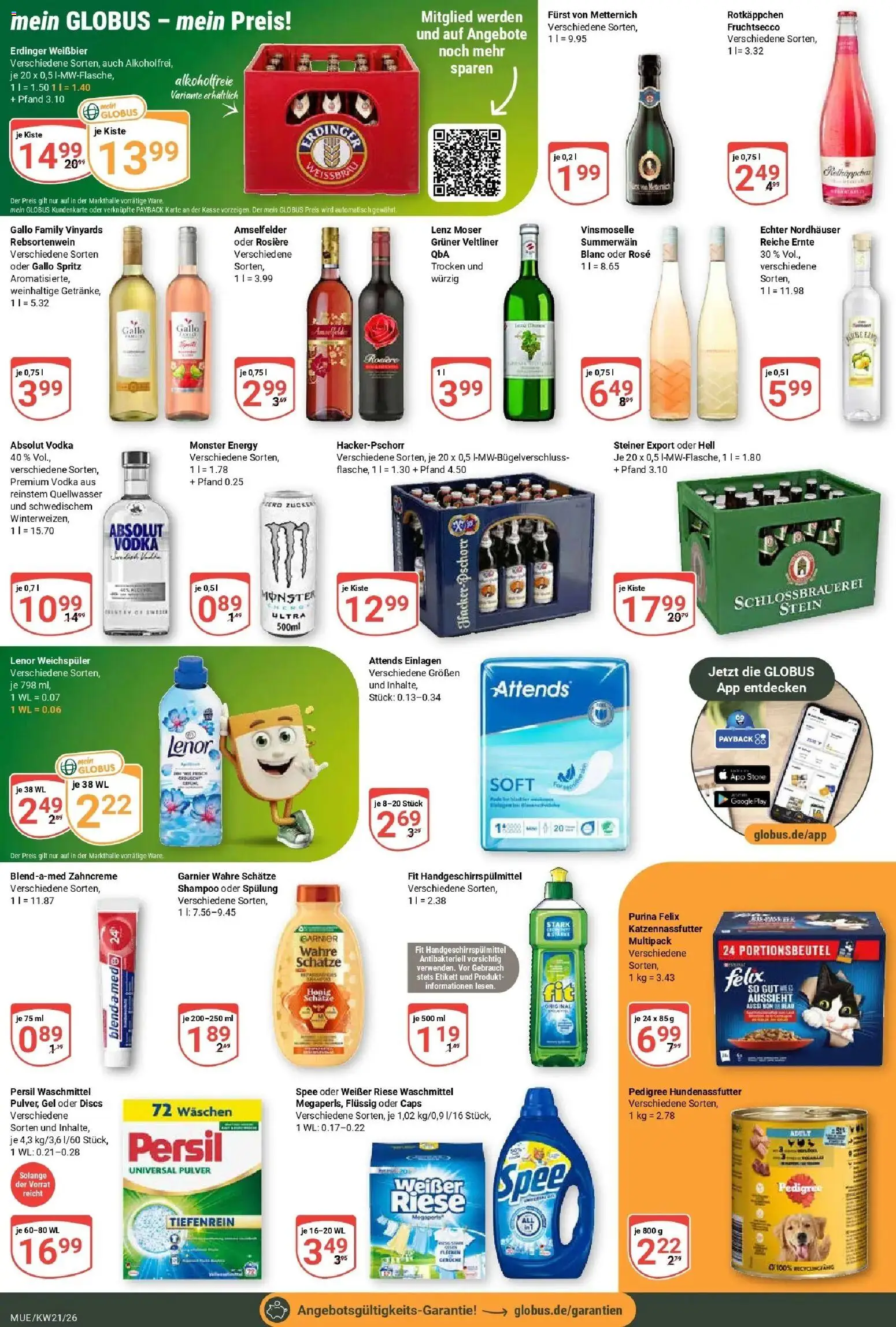 Globus Prospekt Mühldorf – gültig ab 17.05.2026 | Seite: 3 | Produkte: Shampoo, Fruchtsecco, Pedigree, Persil