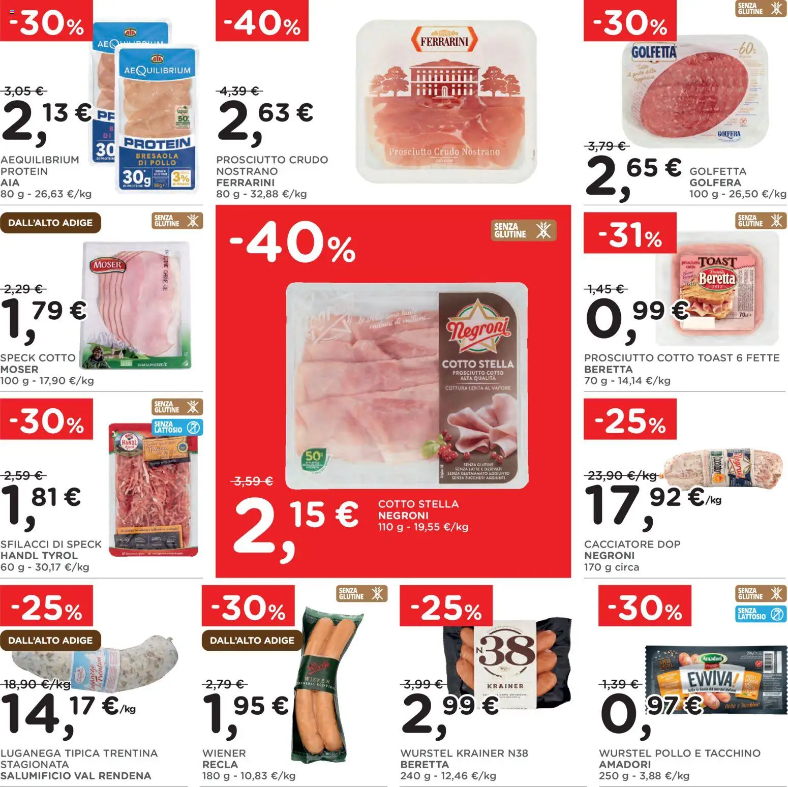 Volantino Poli del 22.04.2026 | Pagina: 13 | Prodotti: Speck, Tacchino, Prosciutto, Wurstel