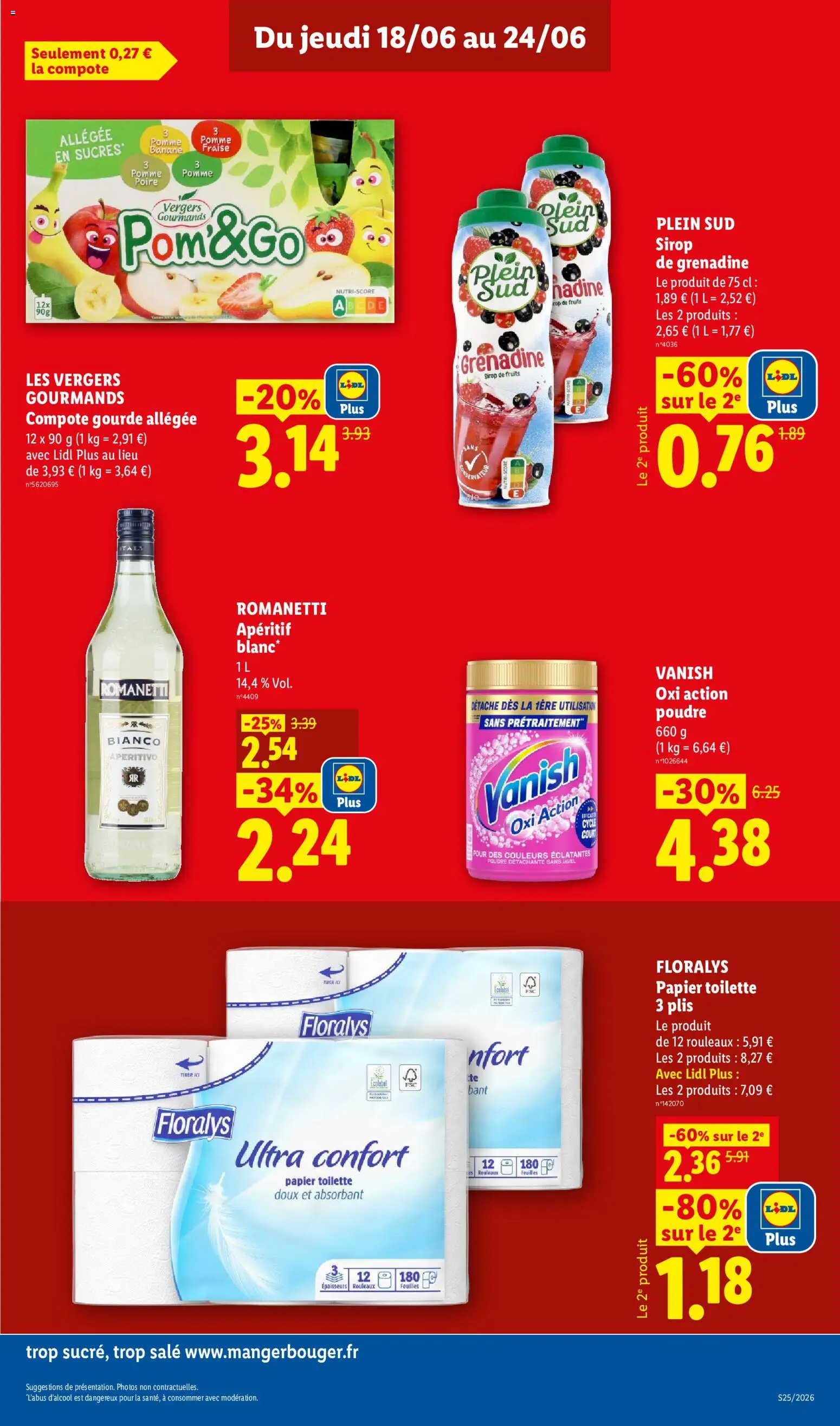 {H1} | Page: 15 | Produits: Poire, Sirop de fruits, Poudre, Banane