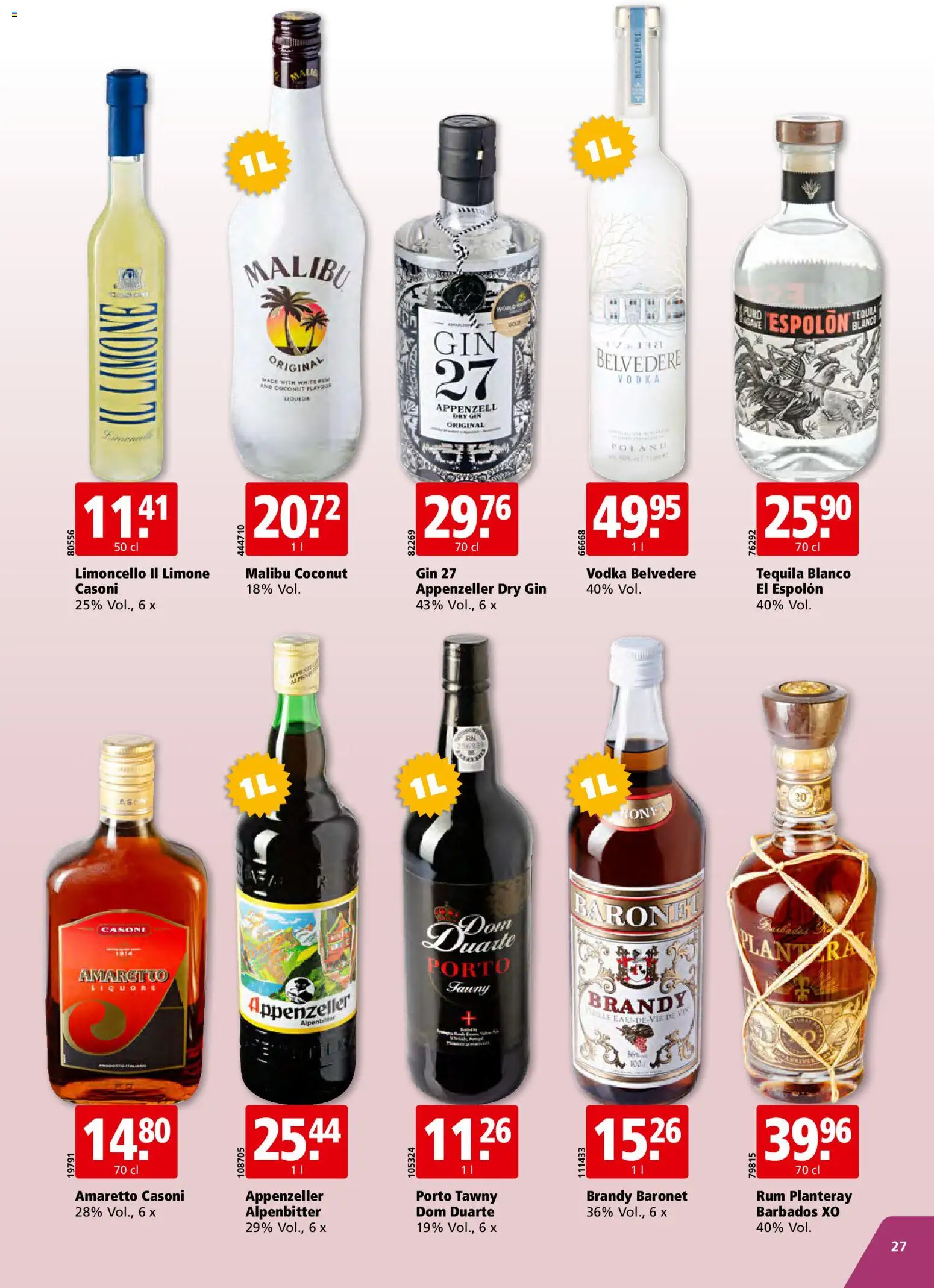 Aligro aktionen Schlieren, Gossau SG, Frauenfeld, Rapperswil-Jona, Sargans, Bern – gültig ab 20.07.2026 | Seite: 27 | Produkte: Gin