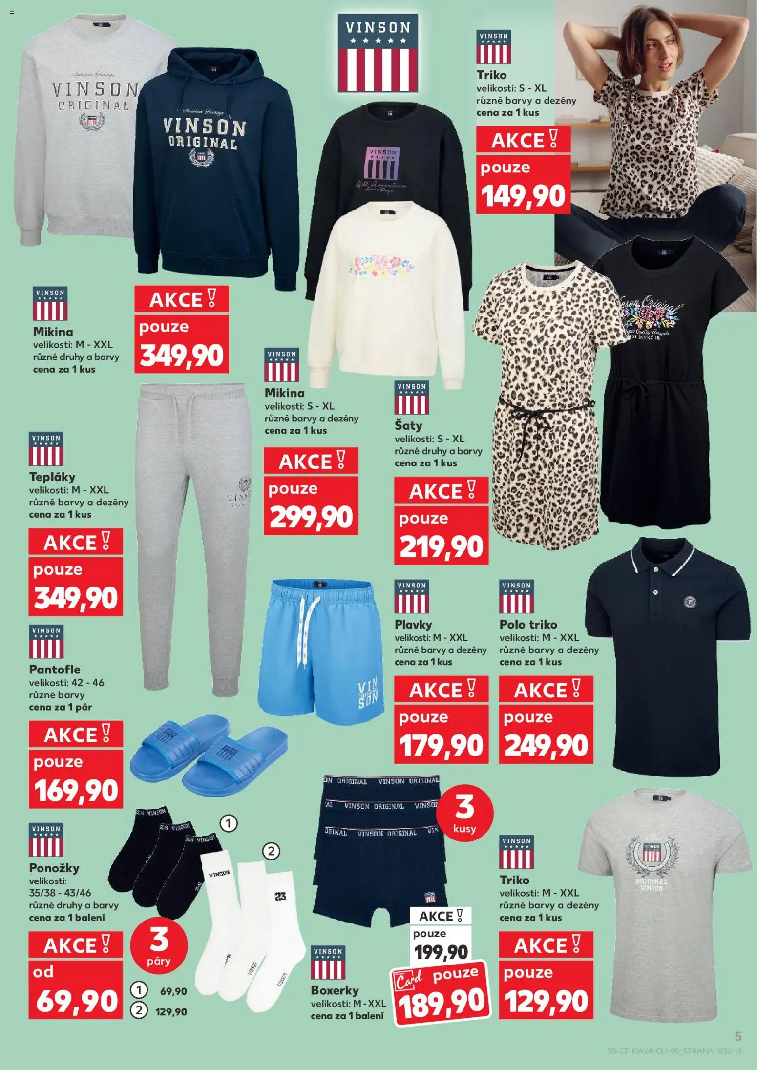 Kaufland leták - Praha 8 od 10.06.2026 | Strana: 5 | Produkty: Plavky, Boxerky, Pantofle, Tepláky