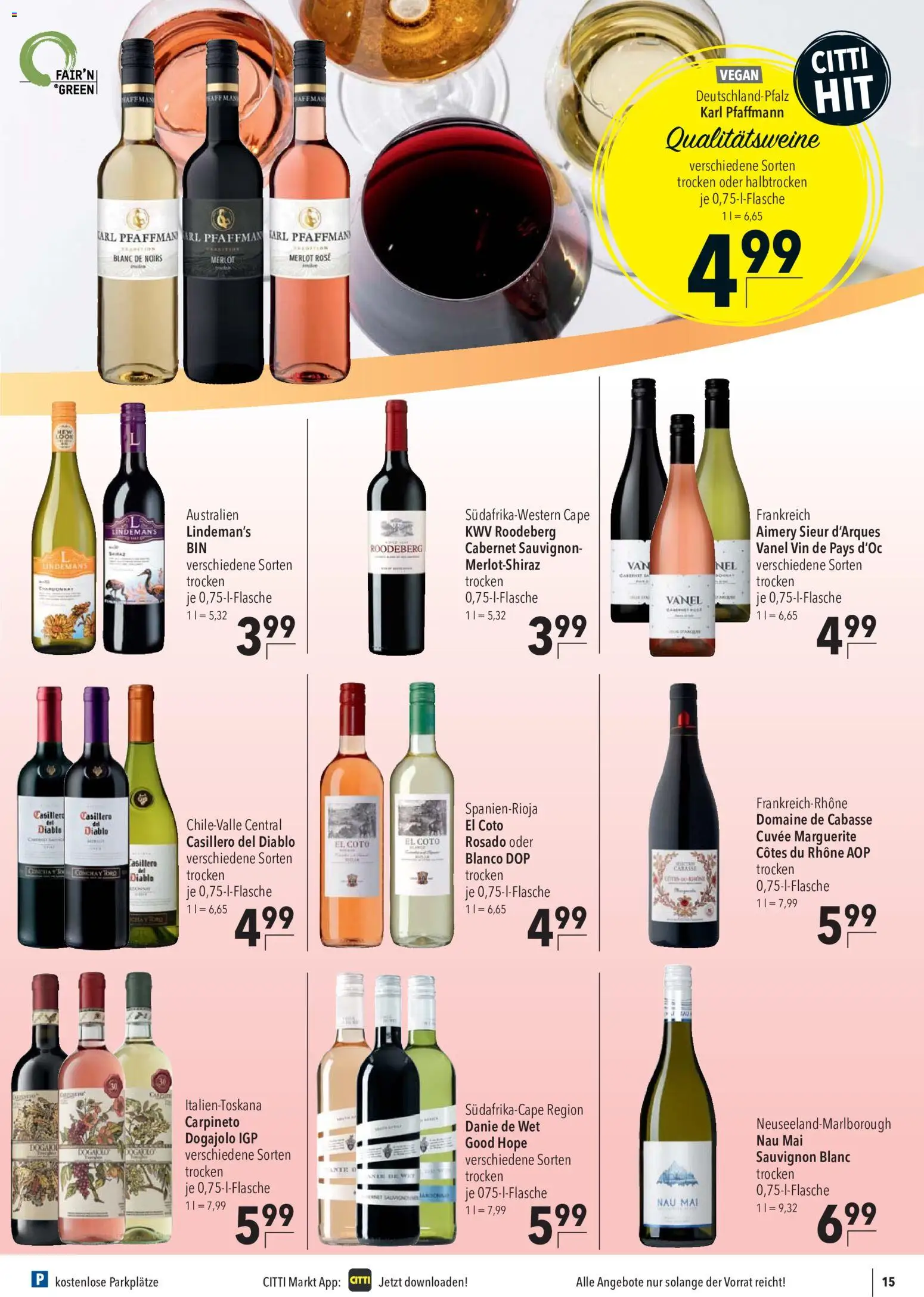 CITTI Markt Prospekt – gültig ab 23.09.2026 | Seite: 15 | Produkte: Merlot