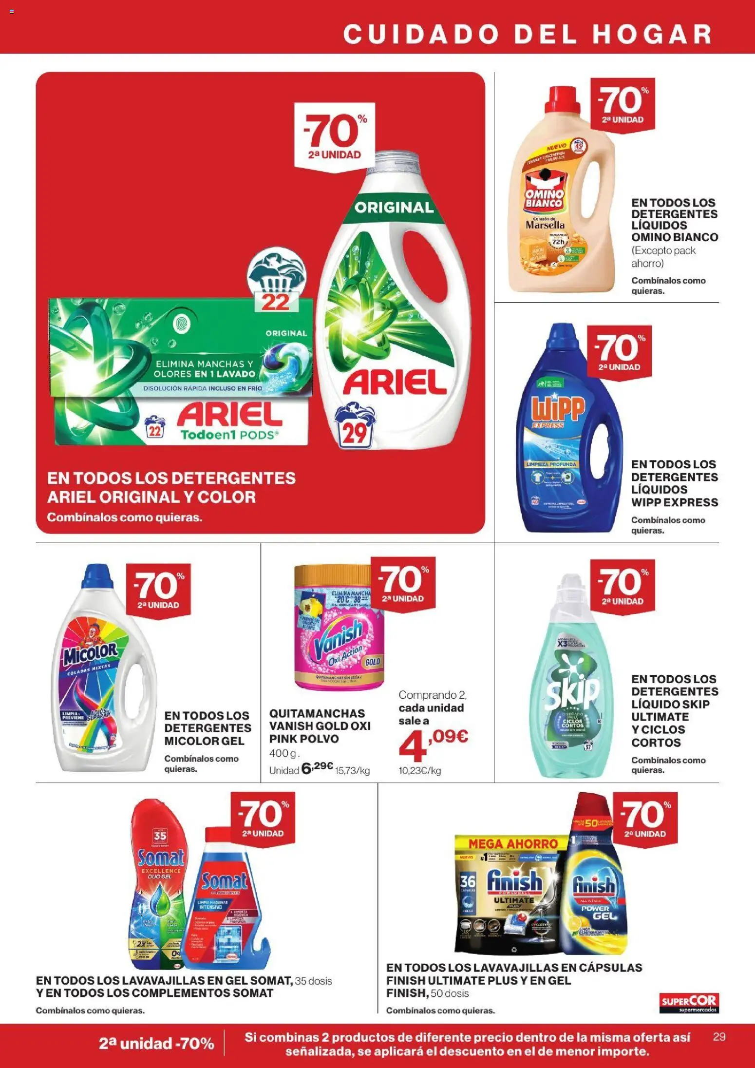 Supercor Canarias │ válido desde el 24/09/2026 | Página: 29 | Productos: Polvo, Cápsulas, Quitamanchas, Lavavajillas
