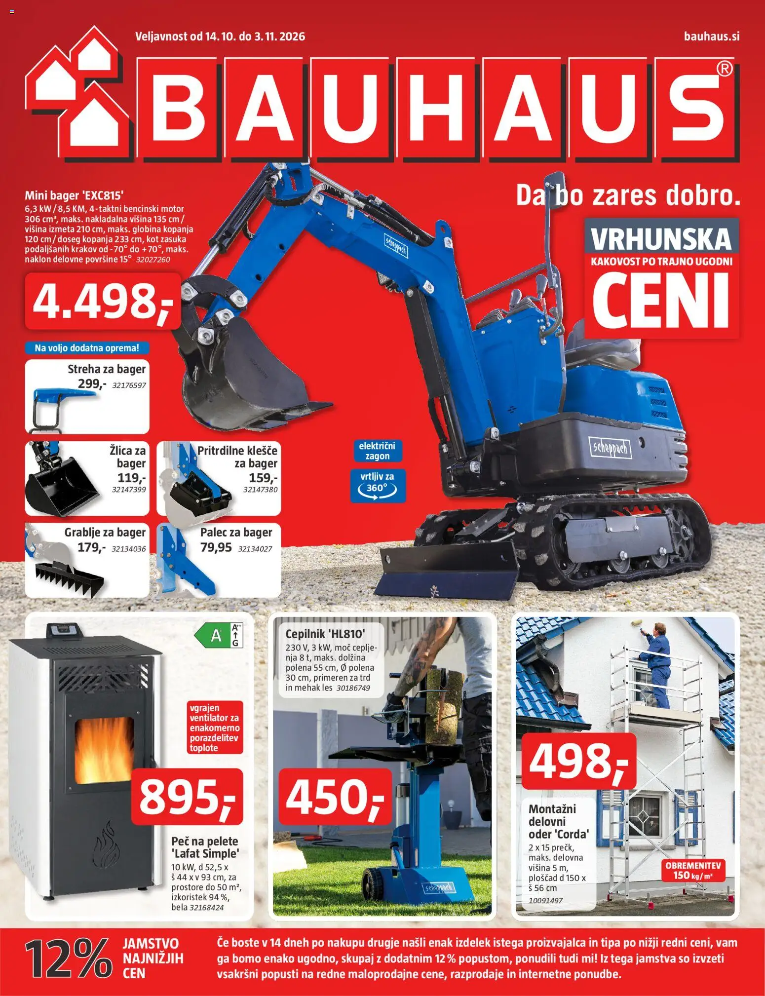 Novi Bauhaus katalog ponudbe – veljaven od 14.10.2026 | Stran: 1 | Izdelki: Žlica, Ventilator