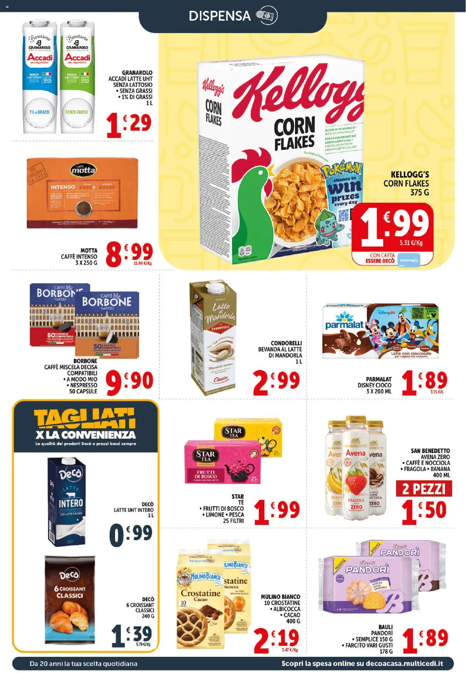Volantino Decò del 21/08/2026 | Pagina: 12 | Prodotti: Caffè, Cioccolato, Mandorla, Latte