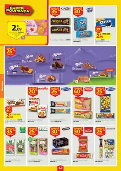 Pré-visualização Auchan folheto válido de 20/08/2026 | Página: 22 | Produtos: Nutella, Bolachas, Bolachas wafers, Açúcar