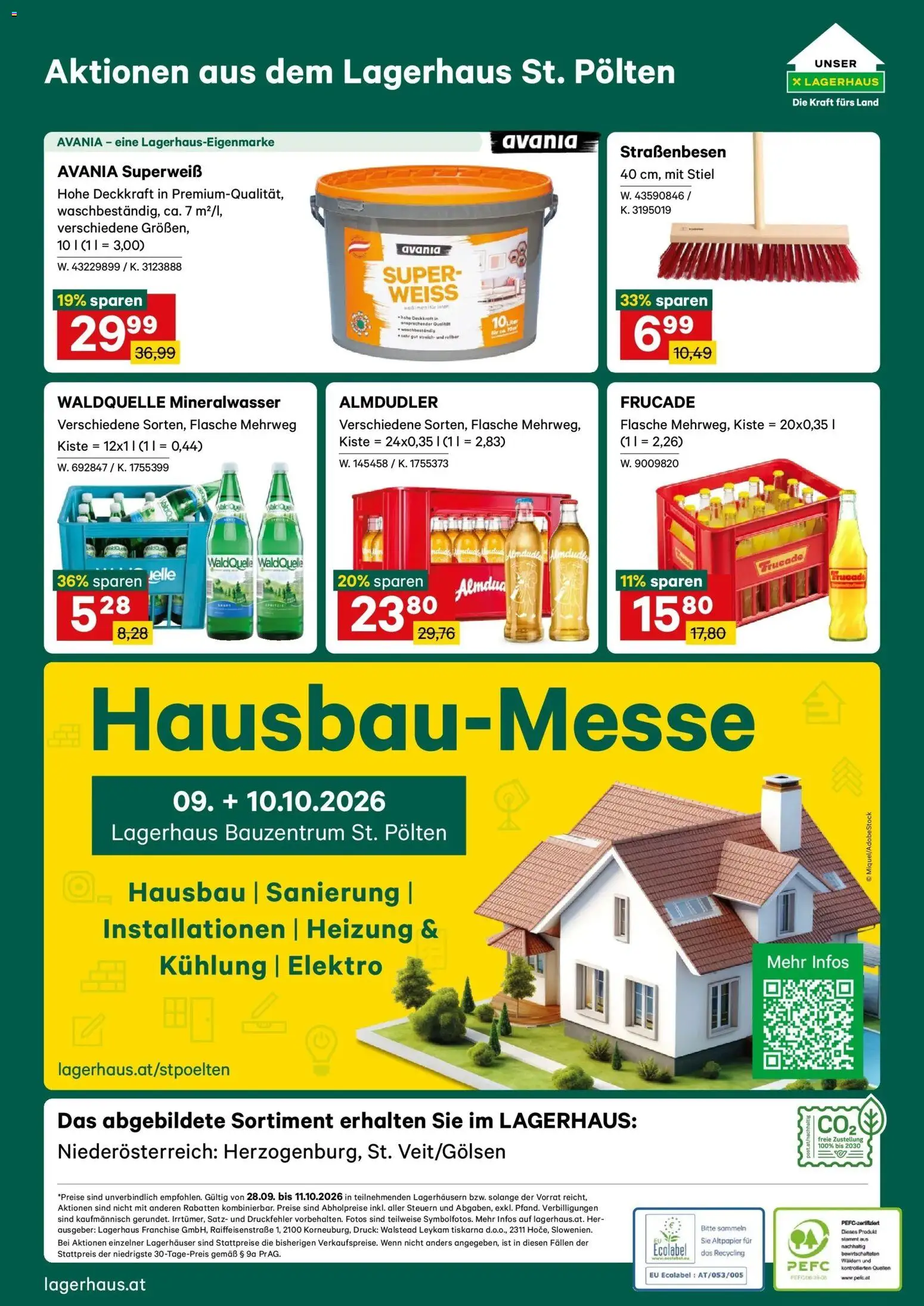 Lagerhaus - Wochen Angebote gültig ab 28.09.2026 | Seite: 8 | Produkte: Mineralwasser