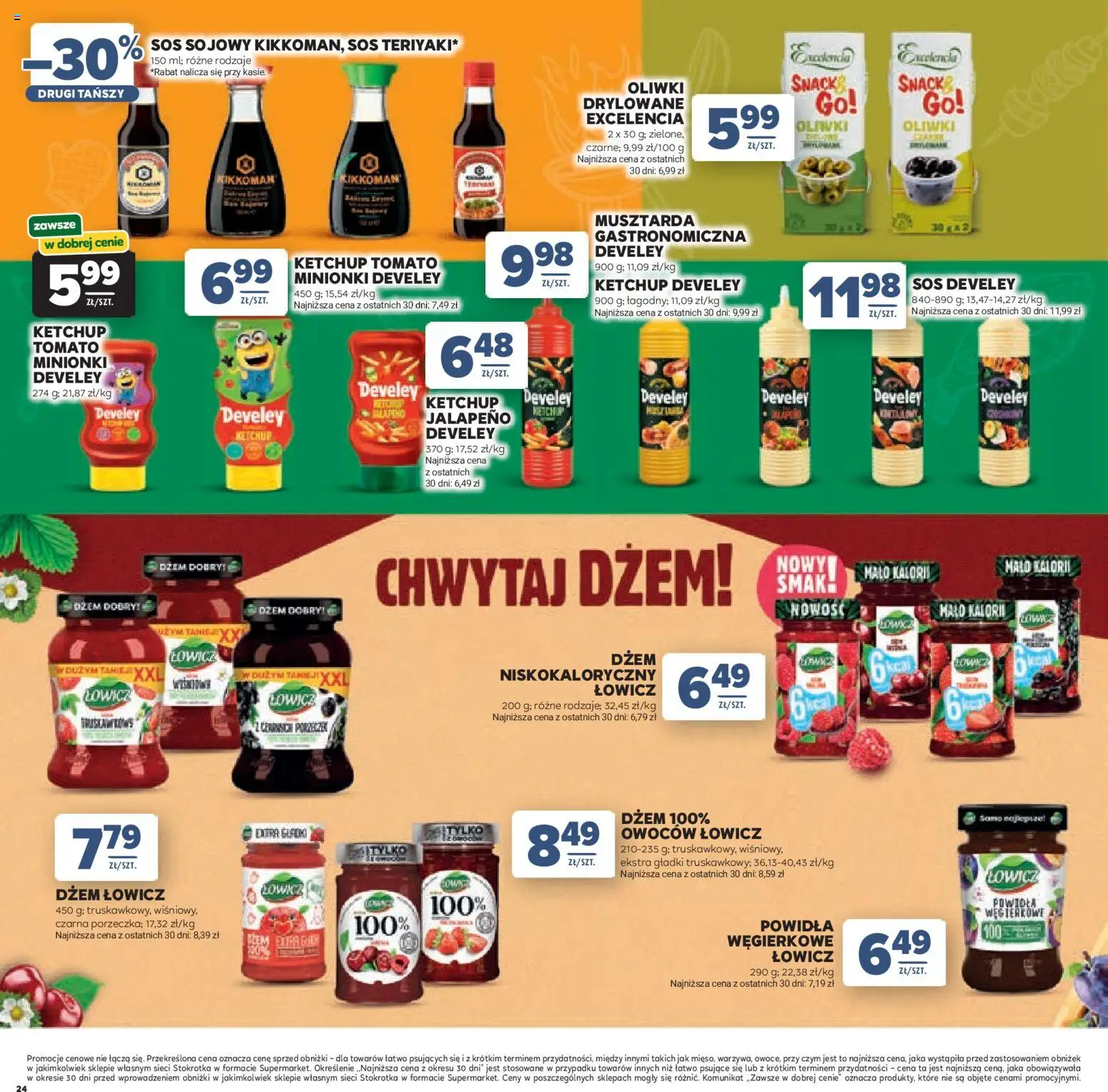 Stokrotka gazetka - Dzień Matki i Dziecka od 21.05.2026 | Strona: 24 | Produkty: Ketchup, Musztarda, Dżem, Sos