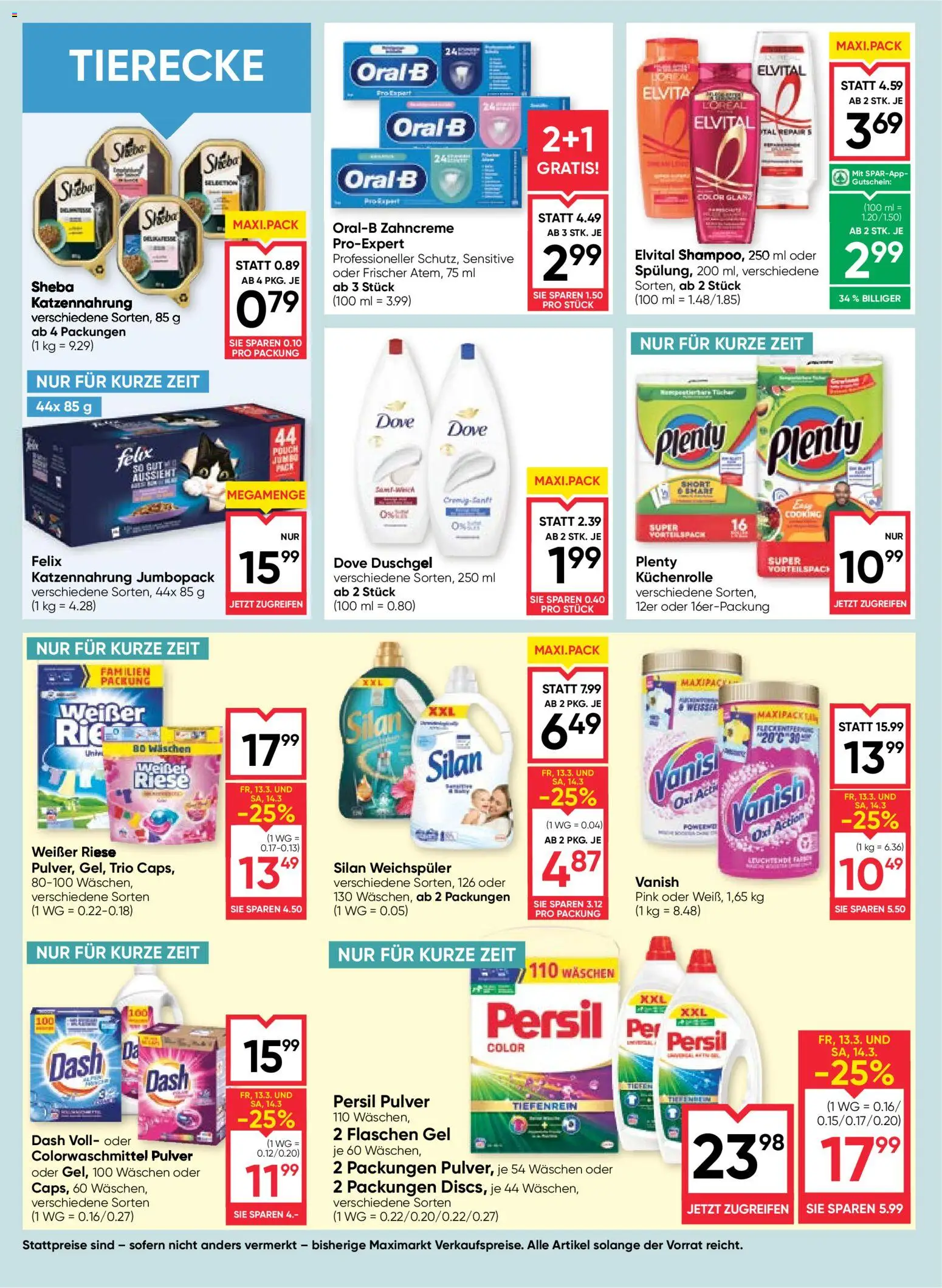 Maximarkt Flugblatt gültig ab 12.03.2026 | Seite: 16 | Produkte: Duschgel, Weichspüler