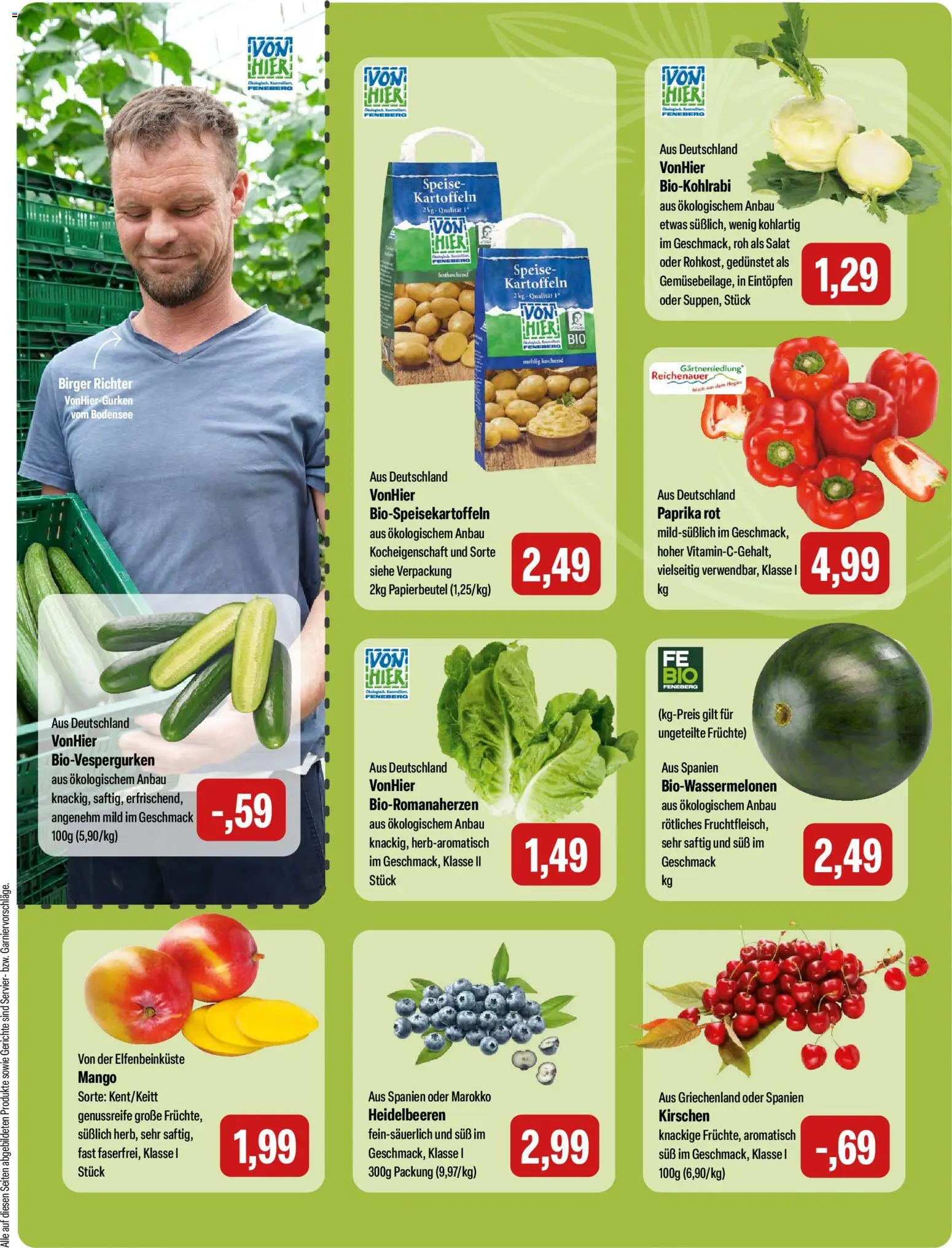 Feneberg Angebote – gültig ab 28.05.2026 | Seite: 5 | Produkte: Heidelbeeren, Paprika, Mango, Salat