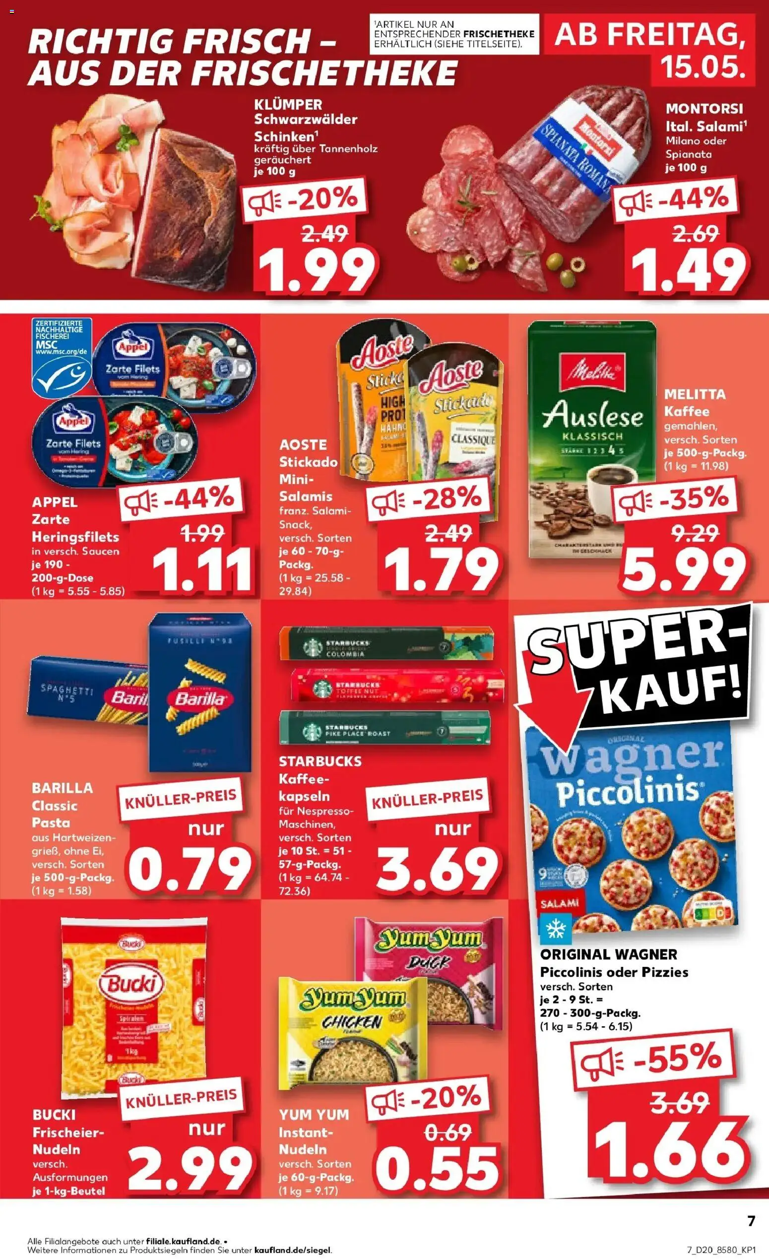Kaufland Prospekt Waldshut-Tiengen	 – gültig ab 10.05.2026 | Seite: 14 | Produkte: Kaffee, Piccolinis, Pizza, Nudeln