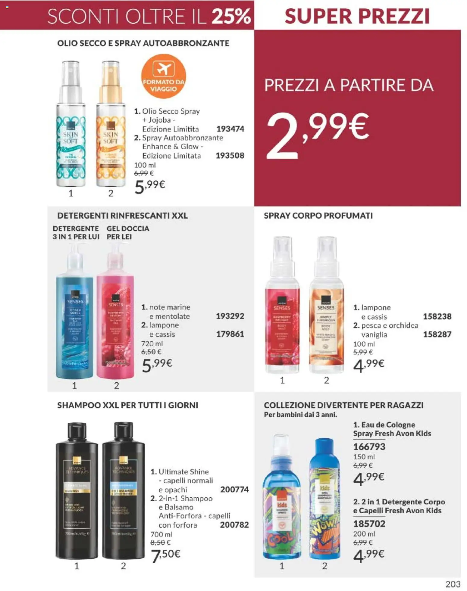 Volantino Avon del 01/09/2026 | Pagina: 203