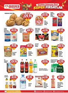 14 Ekim 2026 tarihinden itibaren geçerli olan Grosper kataloğu önizlemesi | Sayfa: 6 | Ürünler: Mısır gevreği, Ceviz, Fanta, Sprite