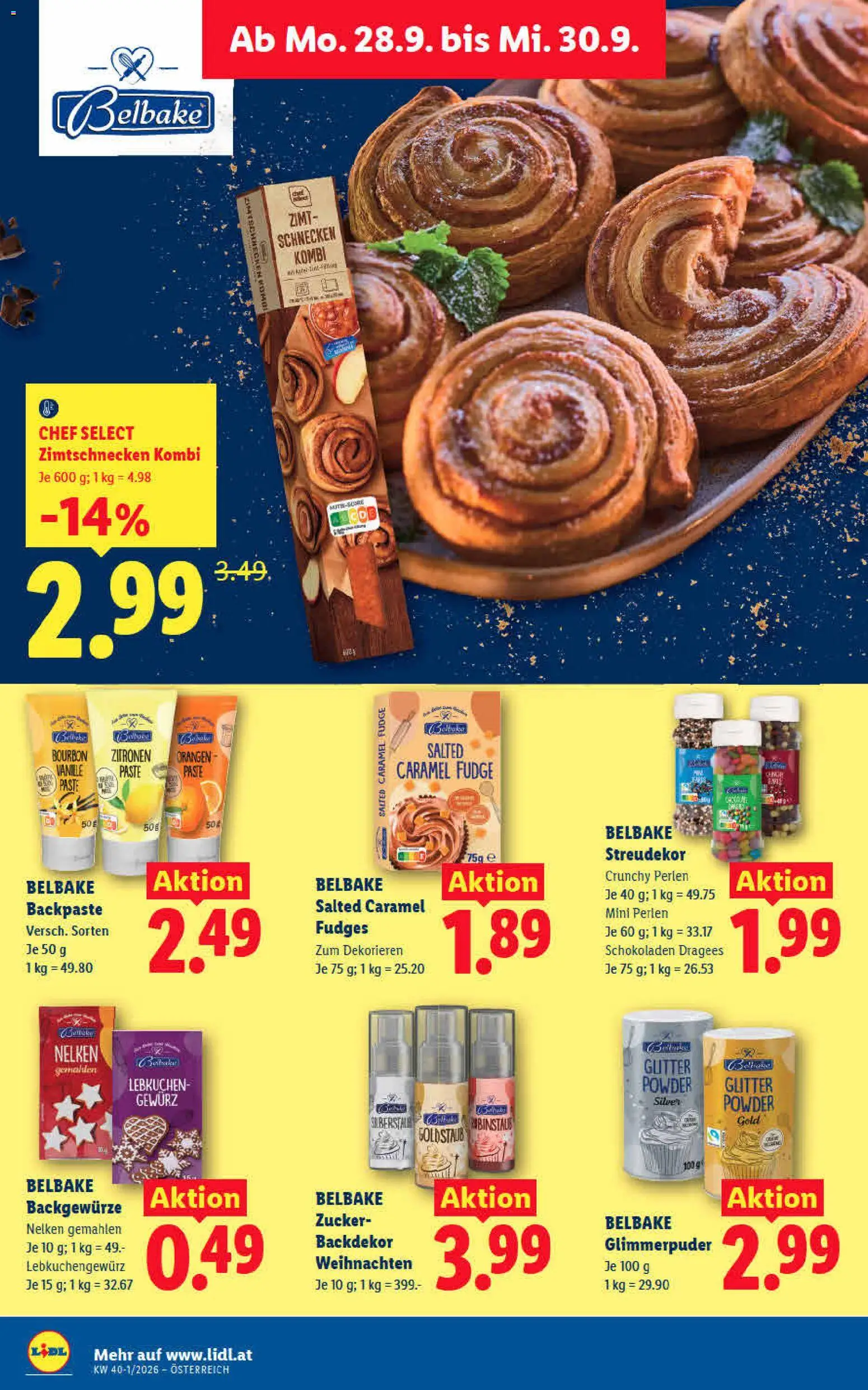 Lidl - Flugblatt gültig ab 24.09.2026 | Seite: 41 | Produkte: Zucker, Vanille, Orangen, Lebkuchen