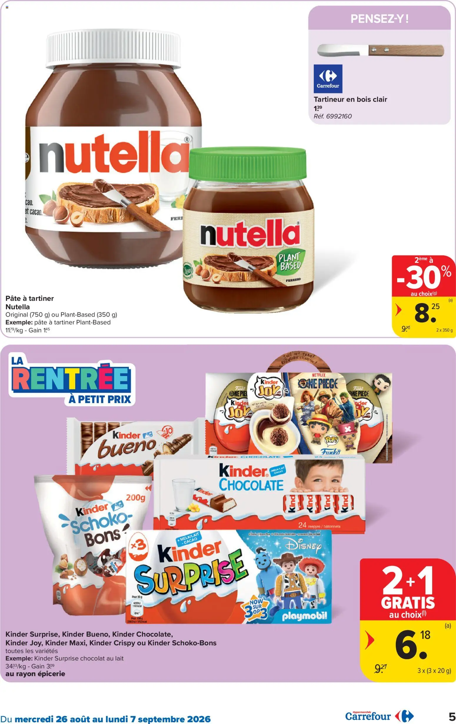 {H1} | Pagina: 5 | Producten: Kinder, Pâté