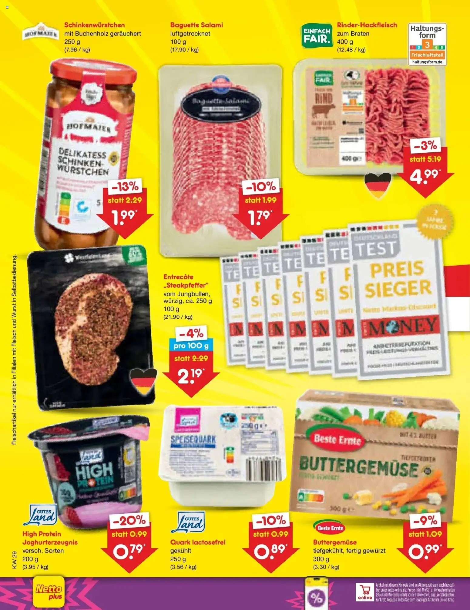 Netto Marken-Discount Prospekt Hannover – gültig ab 20.07.2026 | Seite: 44 | Produkte: Quark, Wurst, Salami, Speisequark