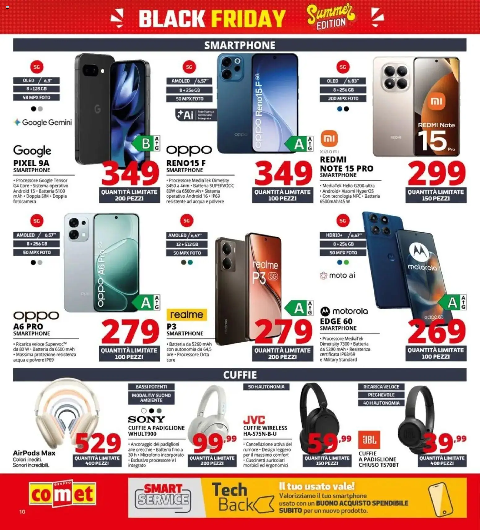 Nuovo Comet - Summer Black Friday da Comet! dal 04/06/2026 > offerte anteprima 🛍️ | Pagina: 10 | Prodotti: Xiaomi, Acqua, Microfono, Airpods