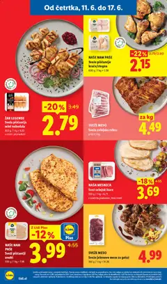 Lidl katalog akcije – veljaven od 11.06.2026 | Stran: 2 | Izdelki: Zar, Nabodala, Zrezki