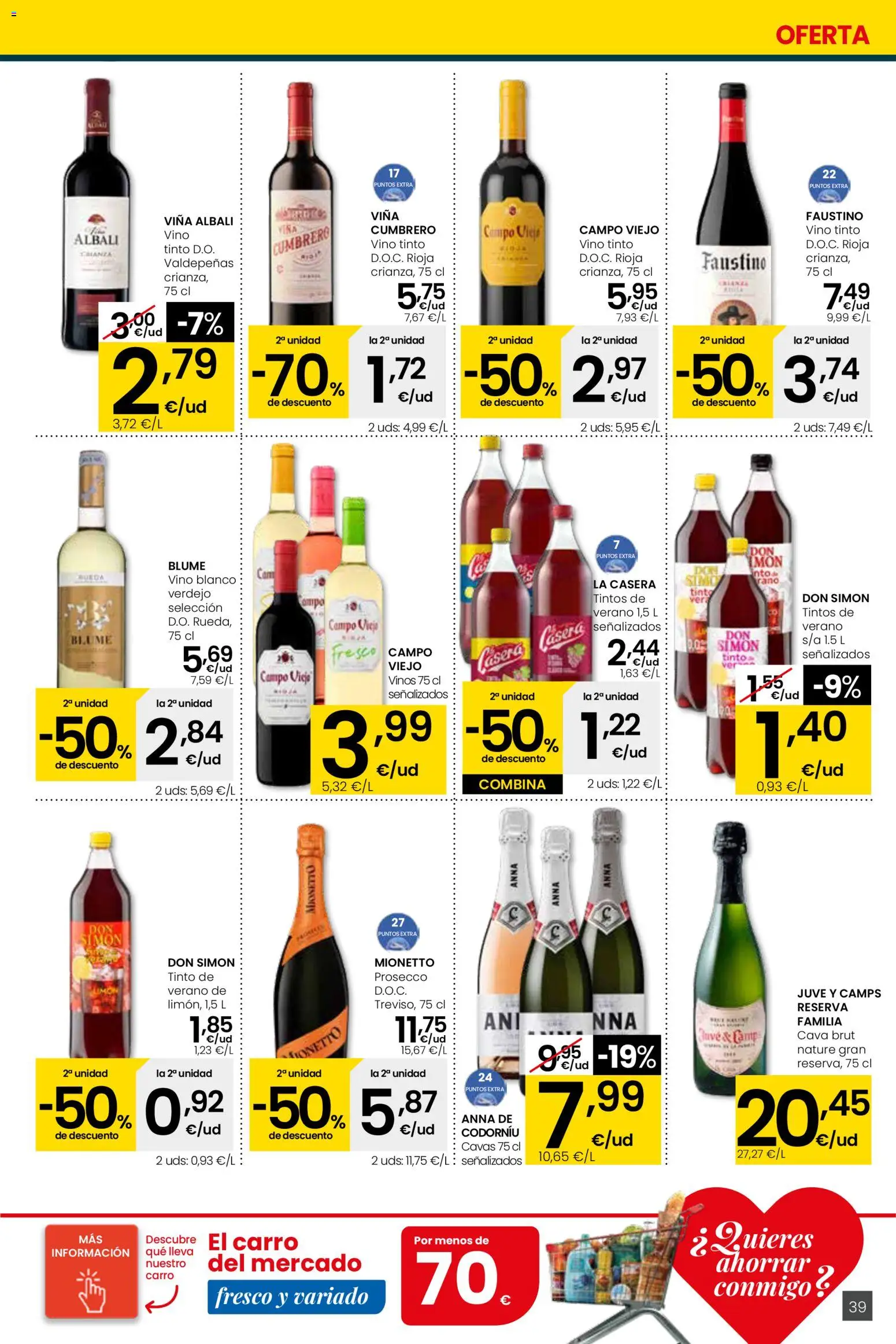 Eroski - Quieres ahorrar conmigo │ válido desde el 26.03.2026 | Página: 39 | Productos: Vino