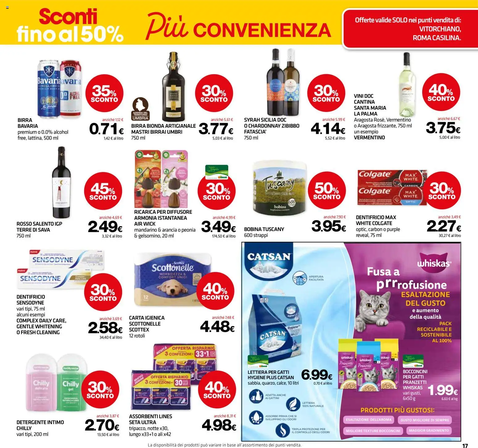 Volantino Superconti del 12.03.2026 | Pagina: 18 | Prodotti: Carta igienica, Birra, Detergente, Intimo