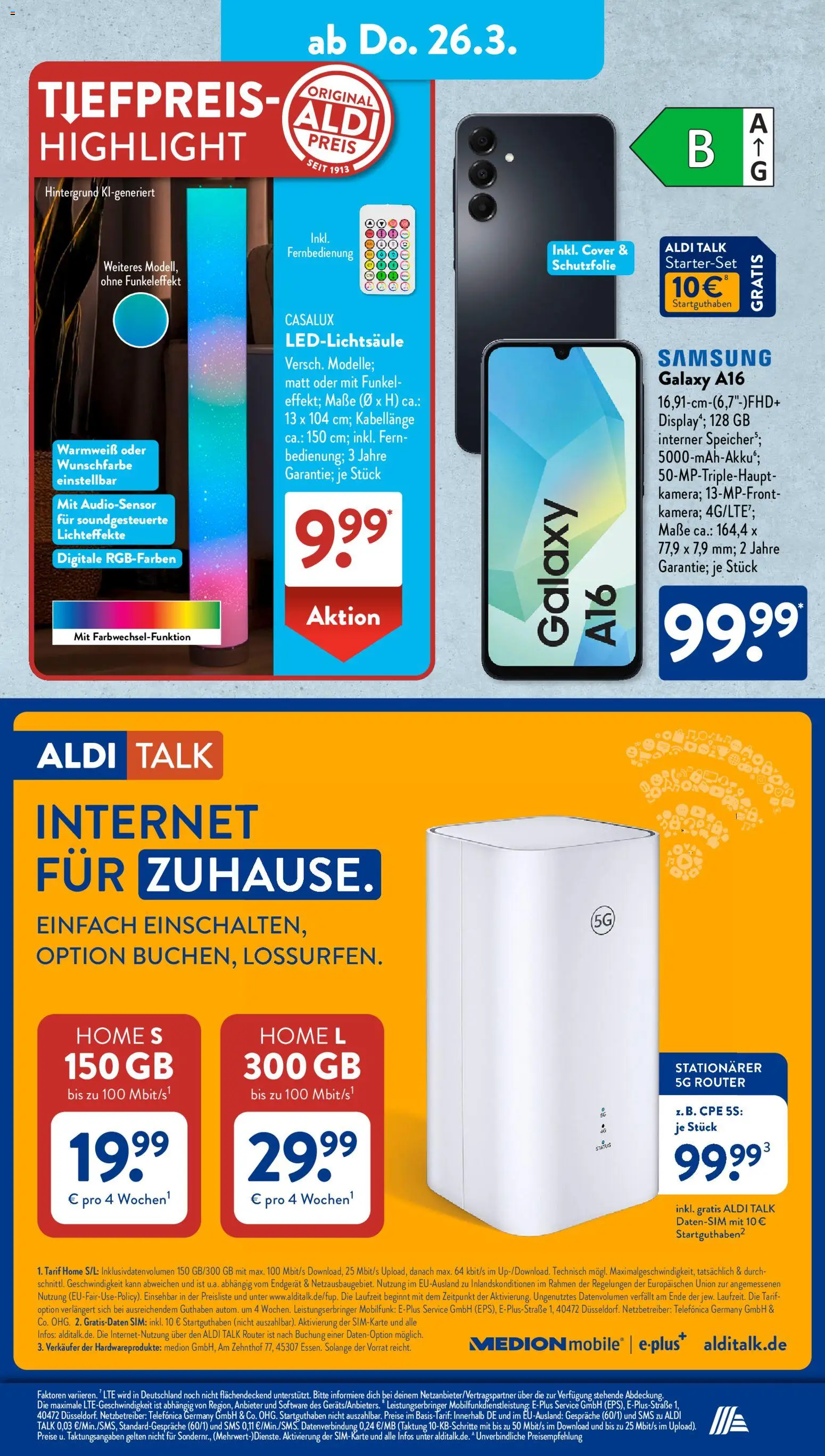 Aldi Süd Prospekt 	 – gültig ab 23.03.2026 | Seite: 26 | Produkte: Samsung