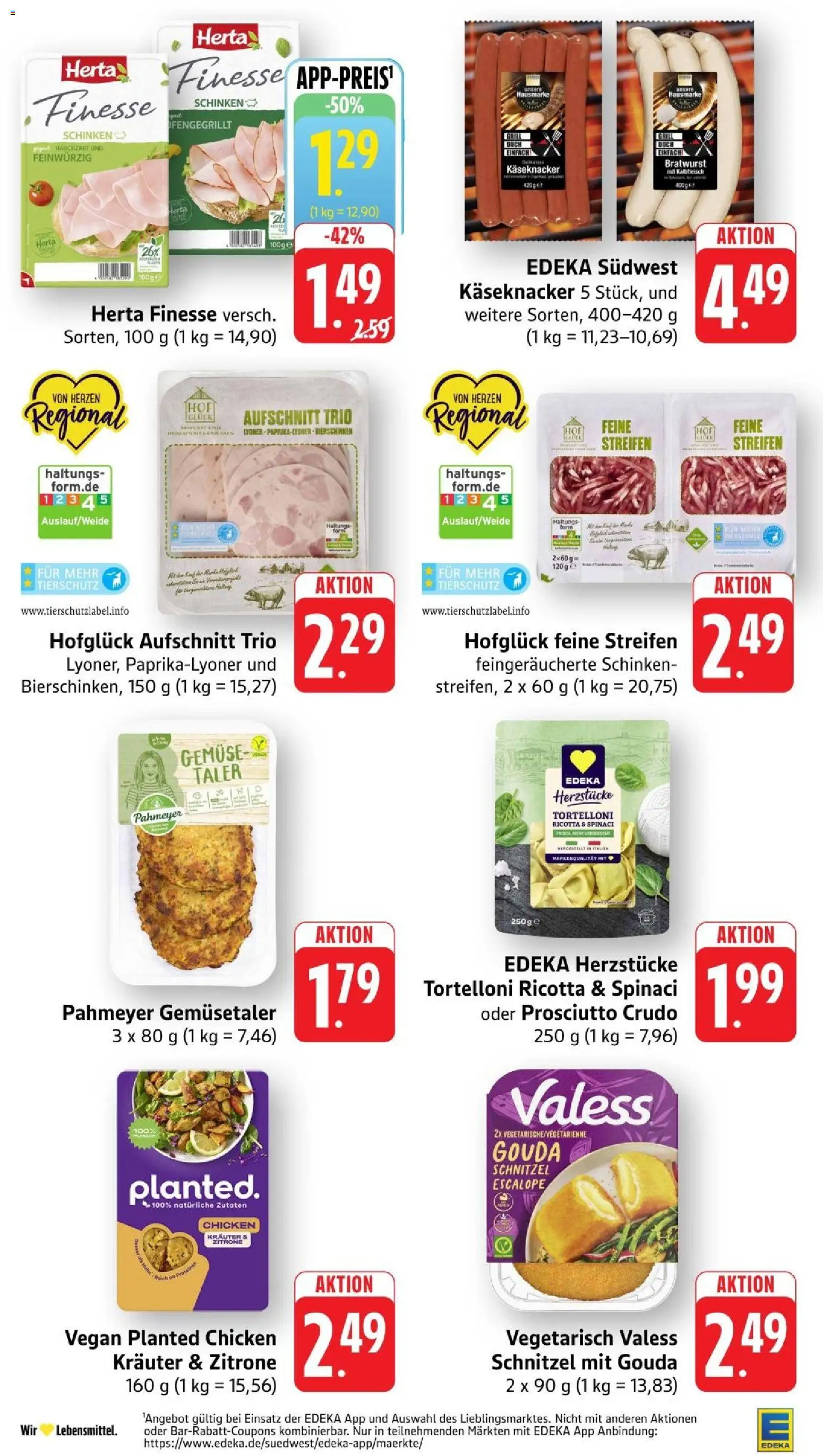 Edeka Prospekt Stuttgart – gültig ab 10.08.2026 | Seite: 14 | Produkte: Bratwurst, Zitrone, Schinken, Herta finesse