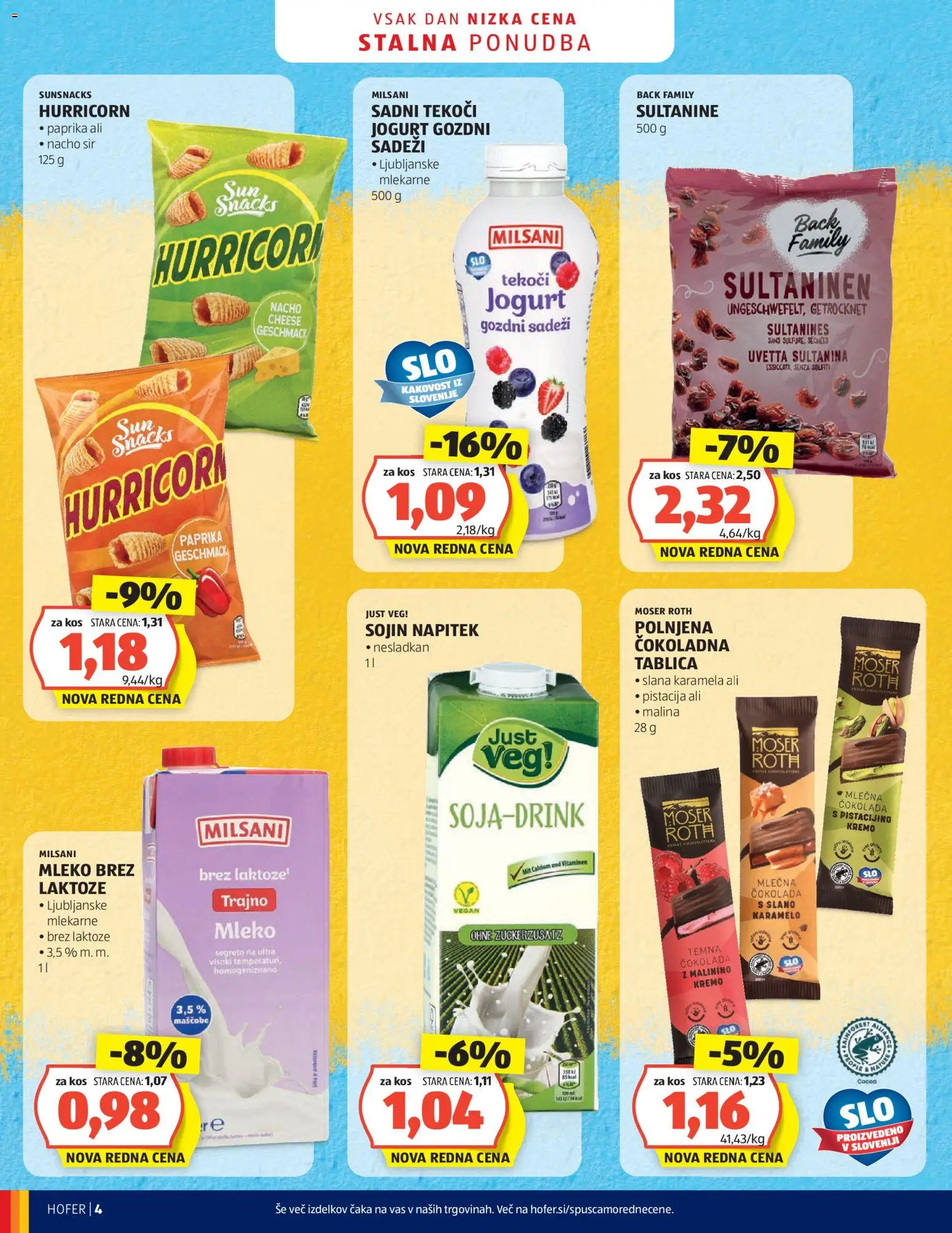 Hofer SI katalog | vrijedi od 15.07.2026 | Stranica: 4 | Proizvodi: Sir, Čokolada, Paprika, Karamela