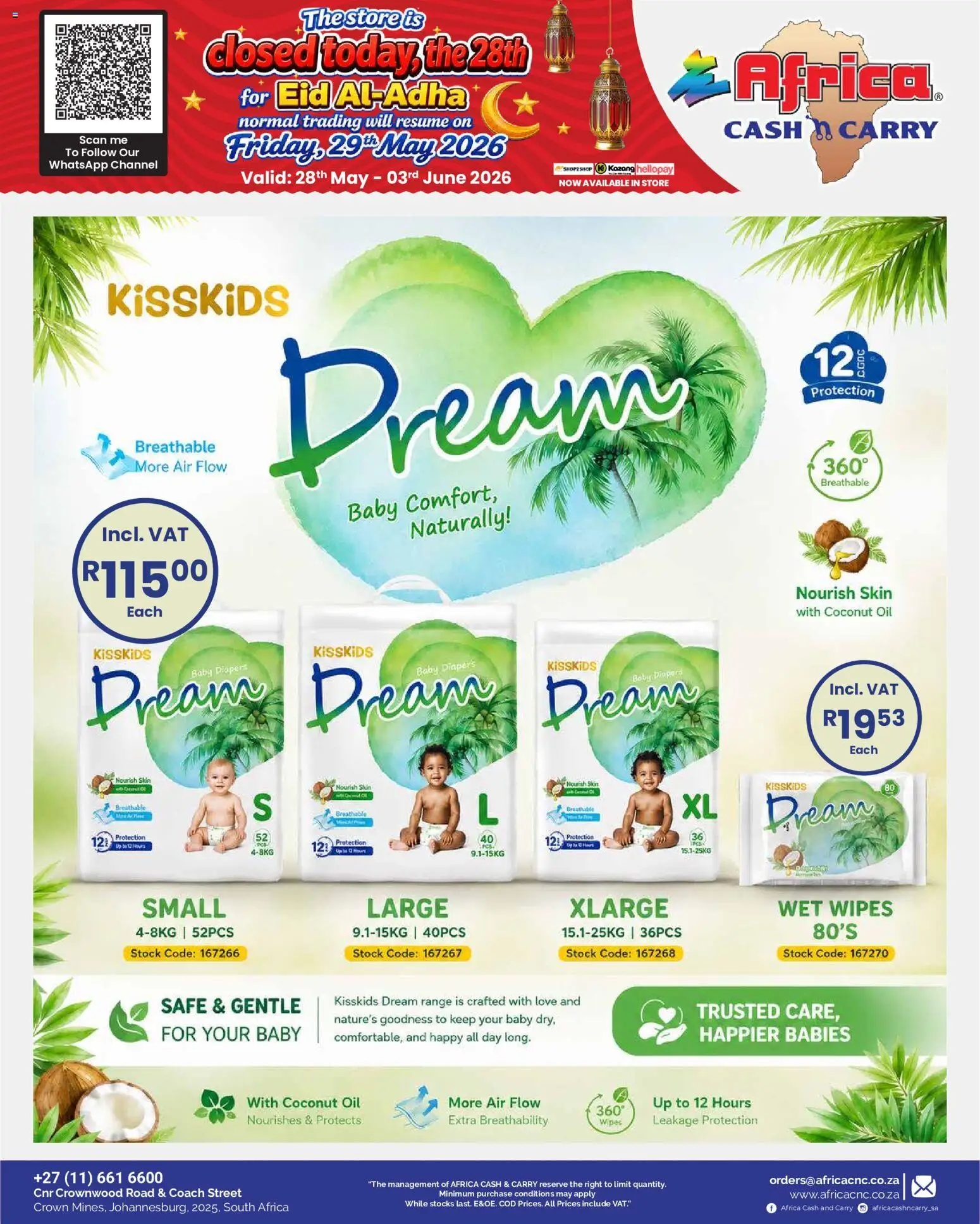 New Africa Cash & Carry catalogue – valid from 28.05.2026 | Page: 12 | Products: Oil, Stock
