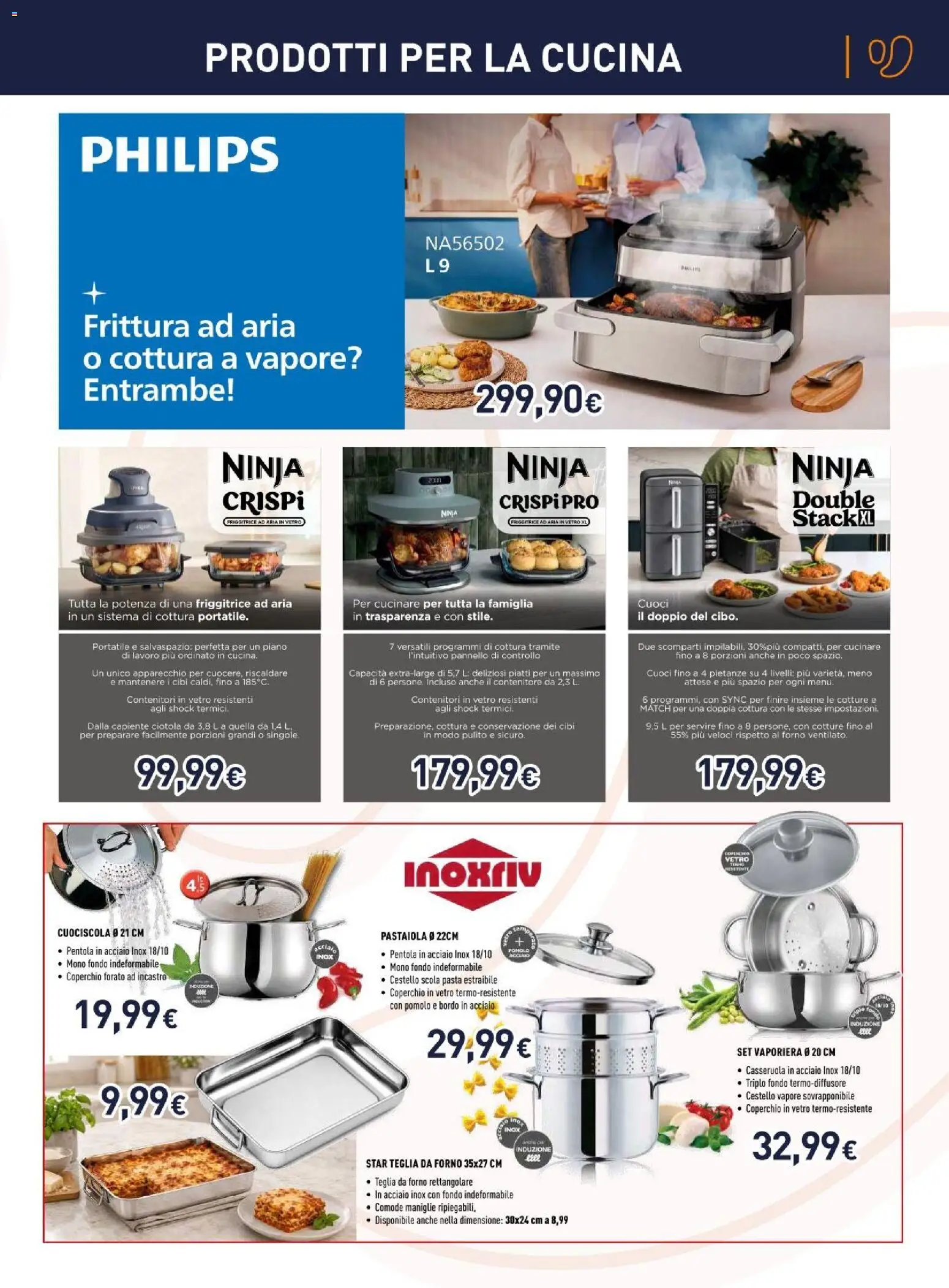 Nuovo Unieuro volantino Piccoli elettrodomestici dal 12/10/2026 > offerte anteprima 🛍️ | Pagina: 3 | Prodotti: Friggitrice ad aria, Piatti, Forno, Friggitrice