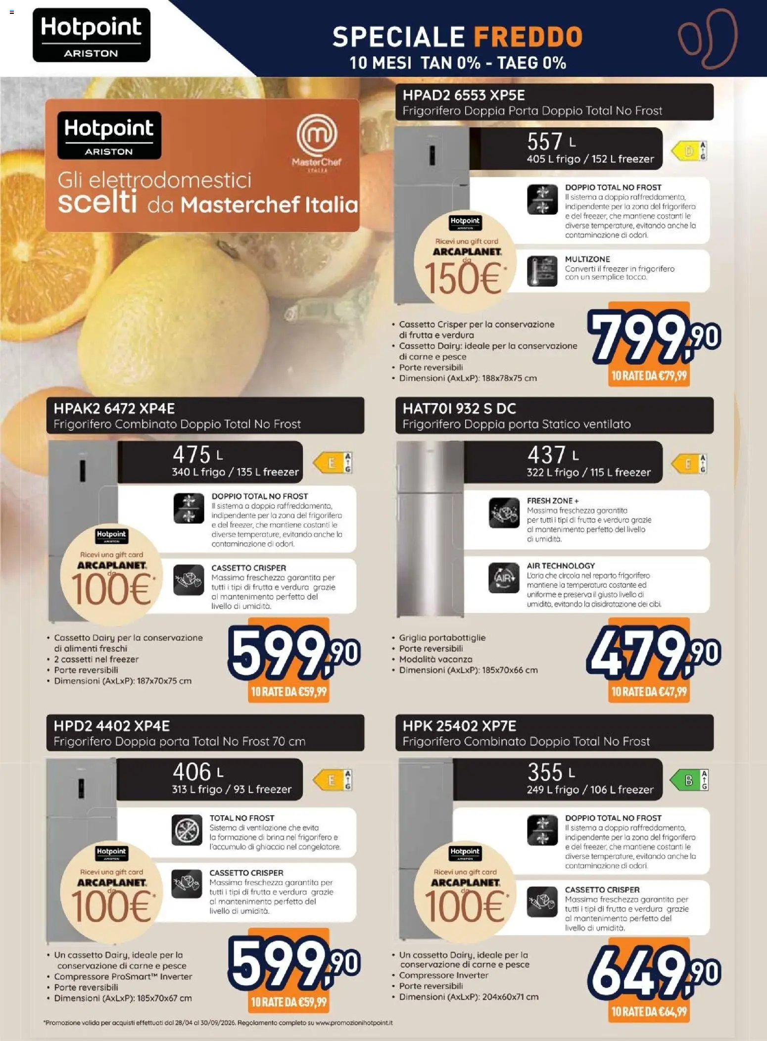 Volantino Unieuro del 03/07/2026 | Pagina: 11 | Prodotti: Pesce, Compressore, Griglia, Frigorifero combinato