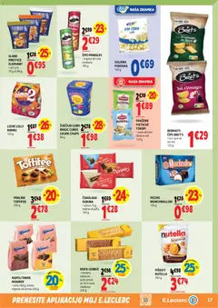 E.leclerc katalog akcije – veljaven od 06.05.2026 | Stran: 17 | Izdelki: Keksi, Pistacije, Žvečilni gumi, Cokolada