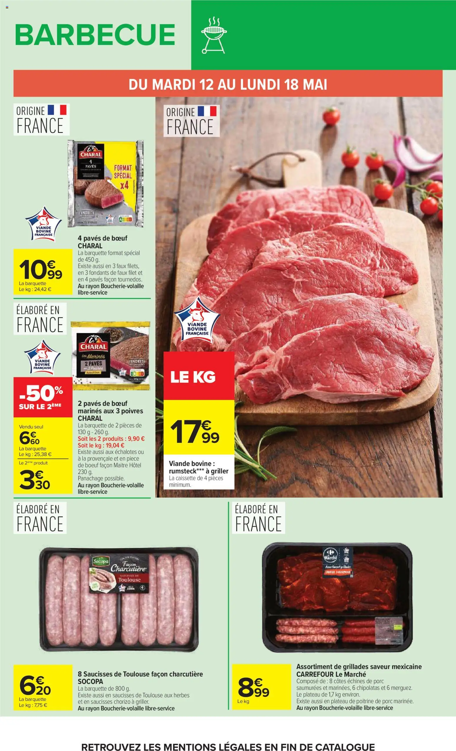 {H1} | Page: 11 | Produits: Barbecue, Plateau, Viande, Rumsteck
