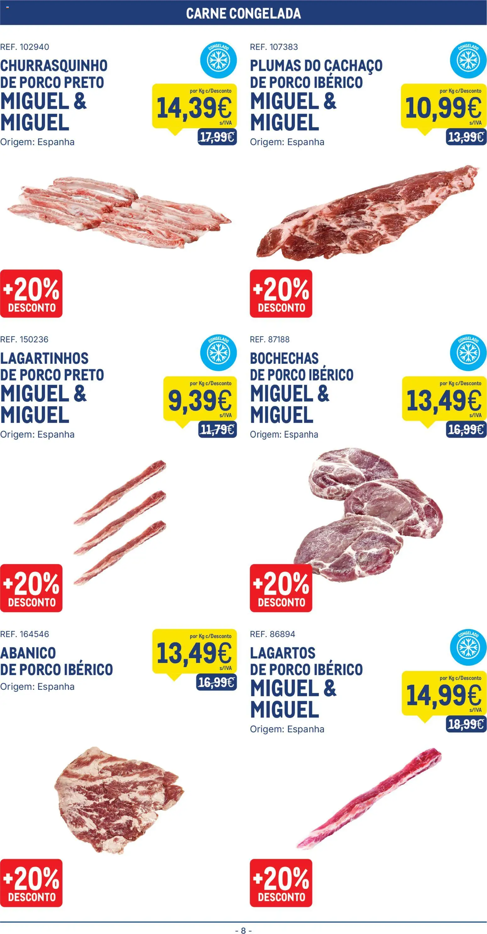Makro folheto │ válido de 11/08/2026 | Página: 8 | Produtos: Cachaço de porco, Lagartos de porco, Carne