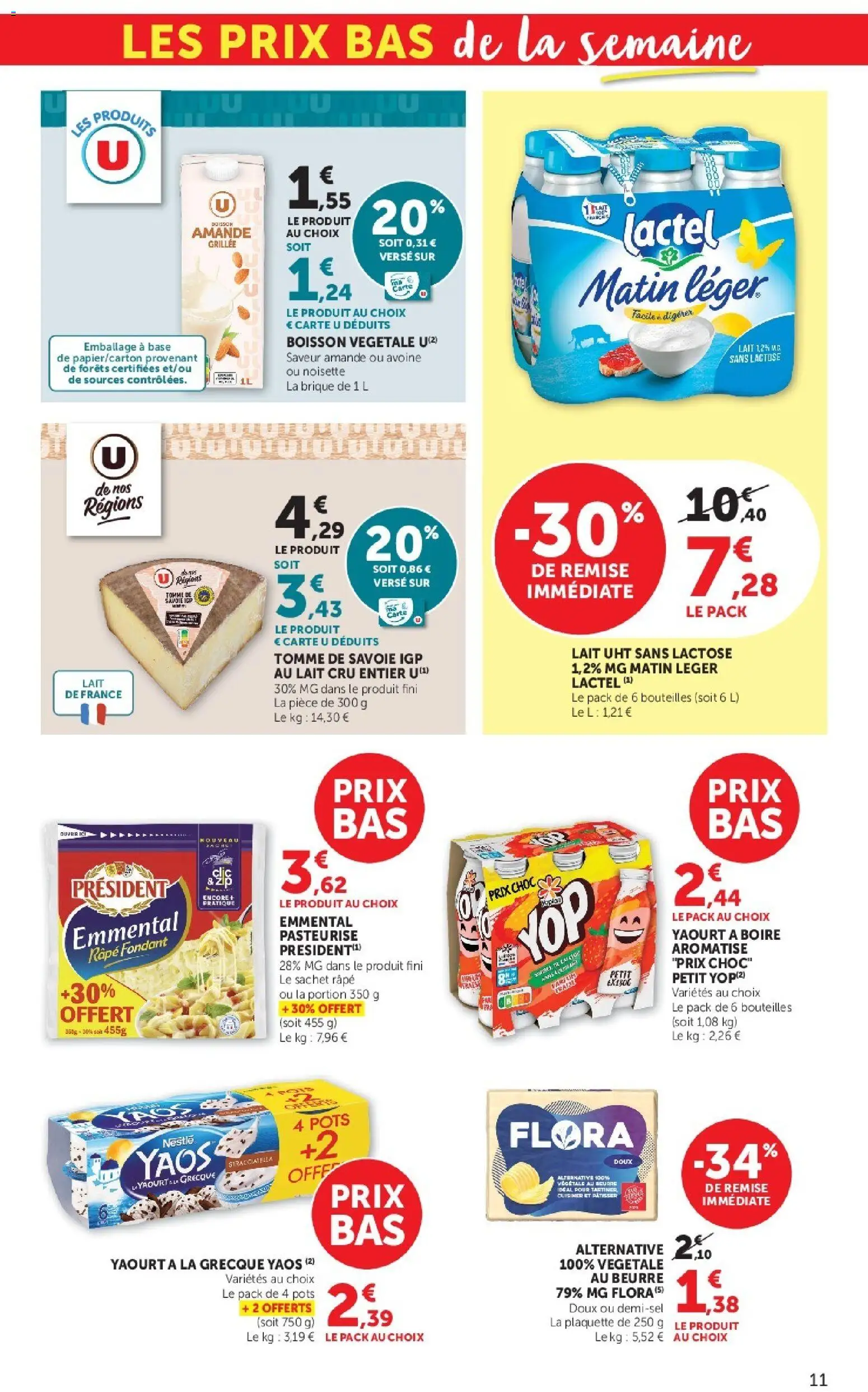 {H1} | Page: 11 | Produits: Noisette, Lait, Beurre, Yaourt
