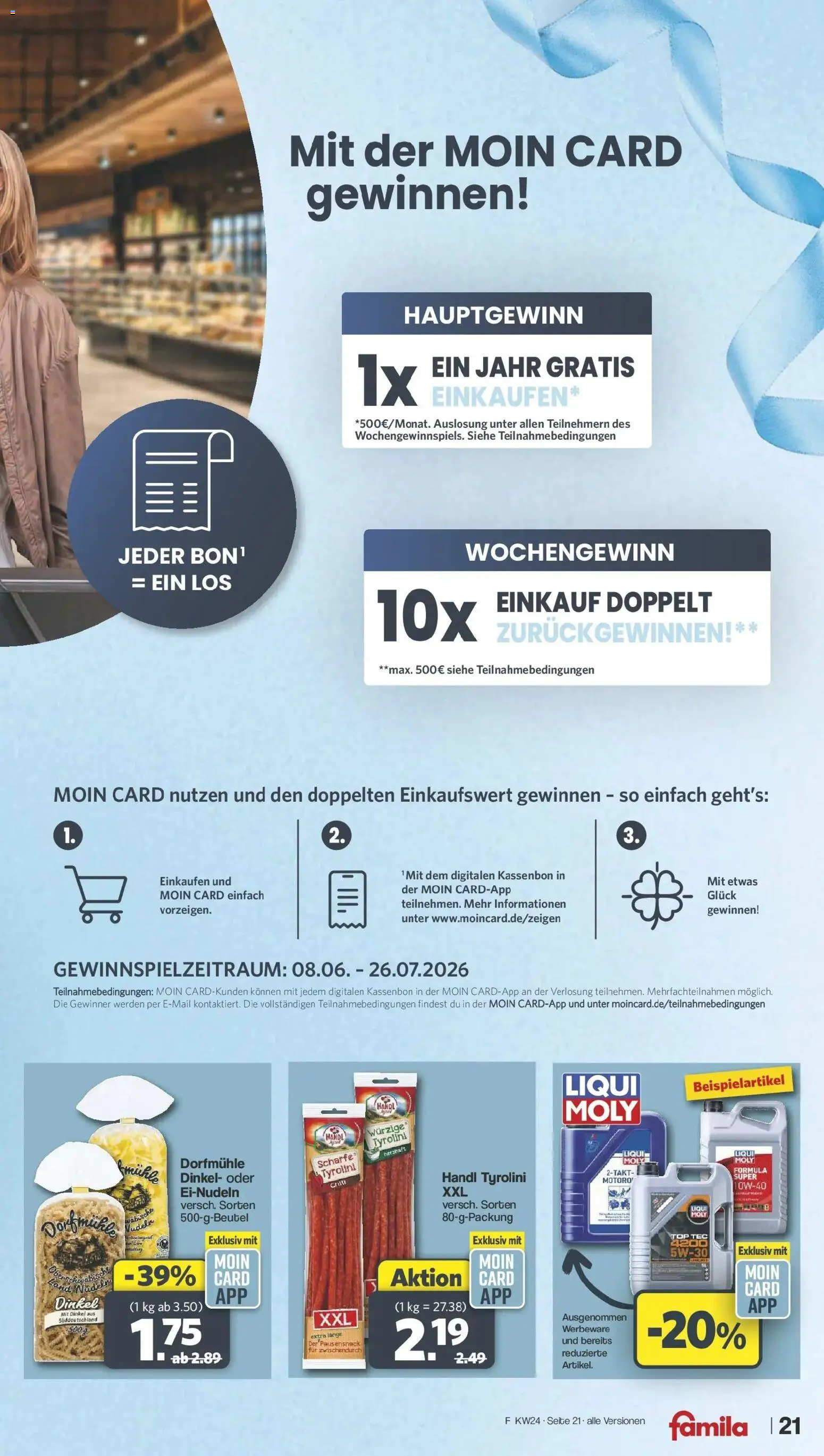 Famila Nordwest Wochenangebote – gültig ab 08.06.2026 | Seite: 21 | Produkte: Top