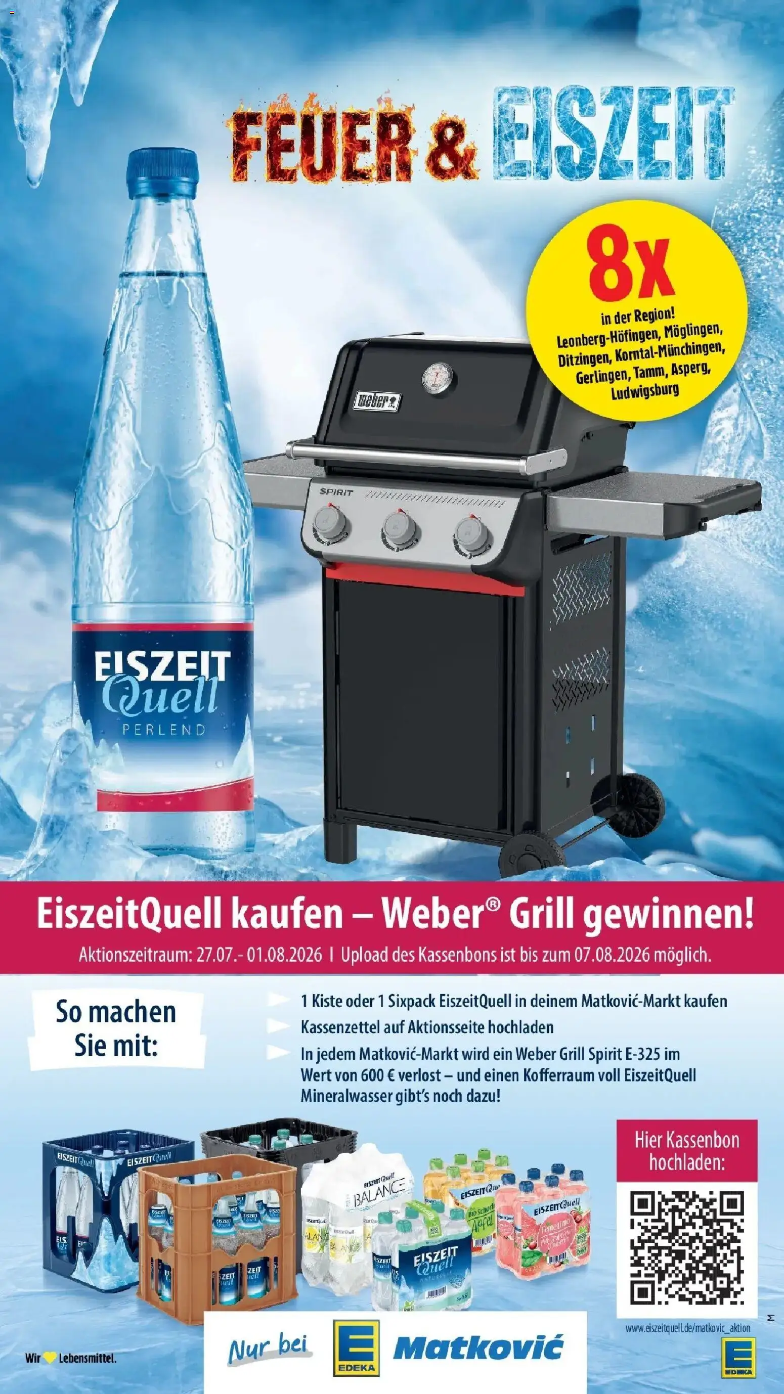 Edeka Prospekt Ditzingen – gültig ab 27.07.2026 | Seite: 7 | Produkte: Grill, Äpfel, Mineralwasser
