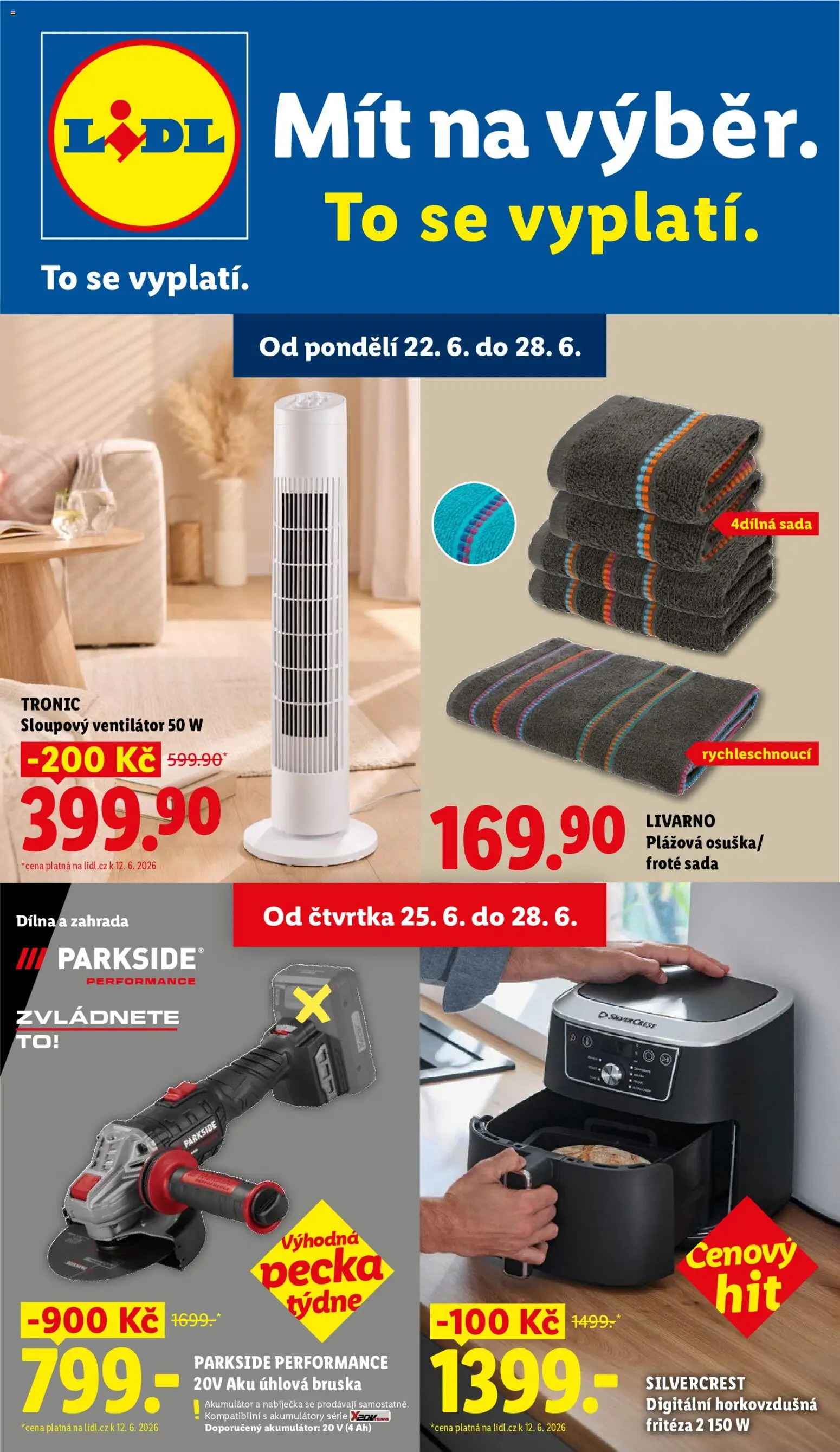 Lidl leták - Spotřební zboží od 22.06.2026 | Strana: 1