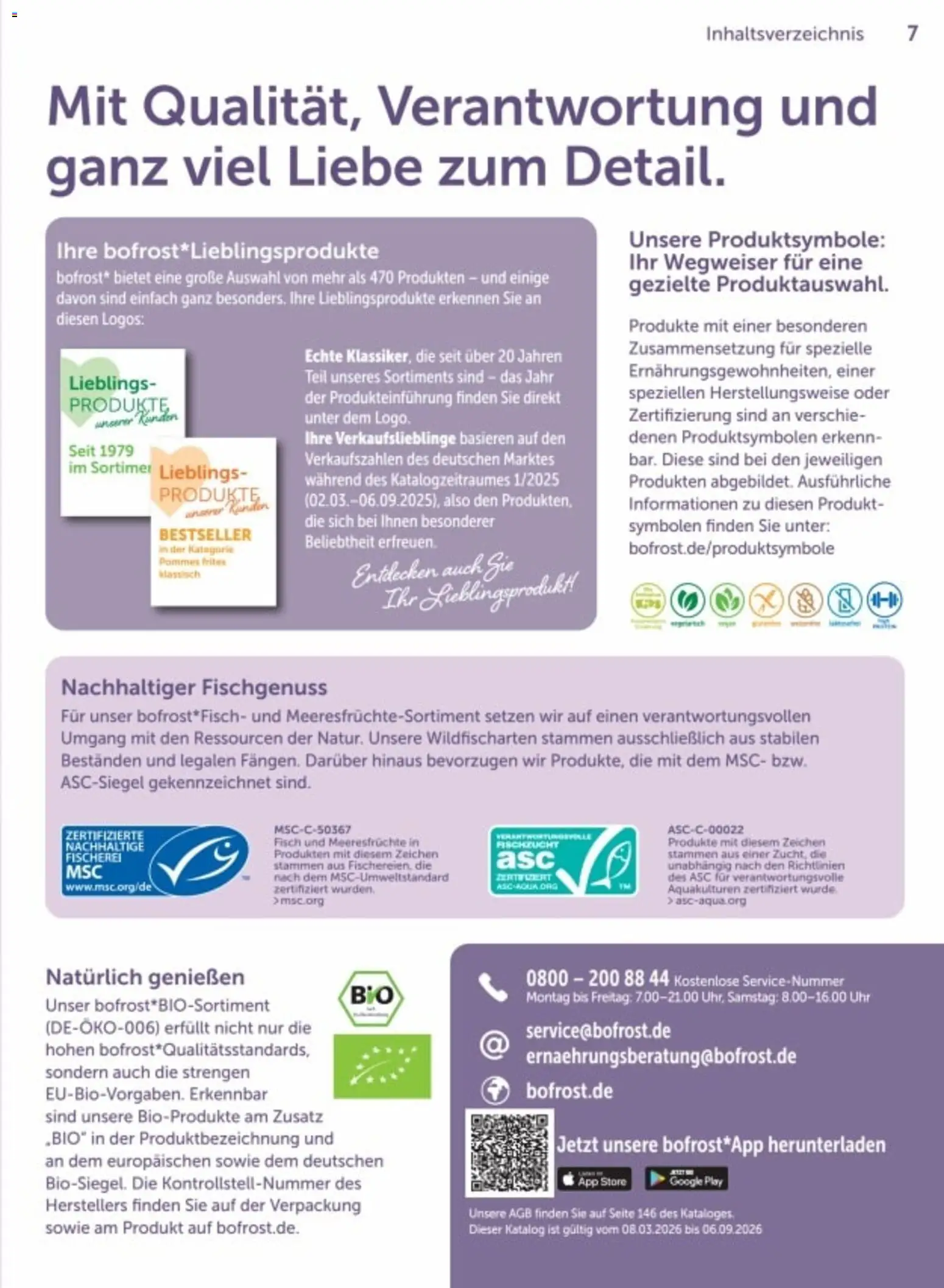 Bofrost Katalog – gültig ab 06.03.2026 | Seite: 7 | Produkte: Pommes, Pommes frites, Meeresfrüchte, Uhr