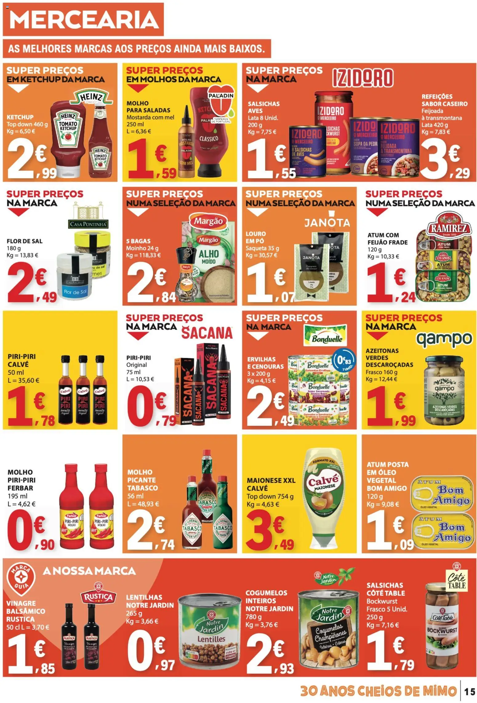 E.Leclerc folheto │ válido de 10/09/2026 | Página: 15 | Produtos: Louro, Saladas, Cogumelos, Alho
