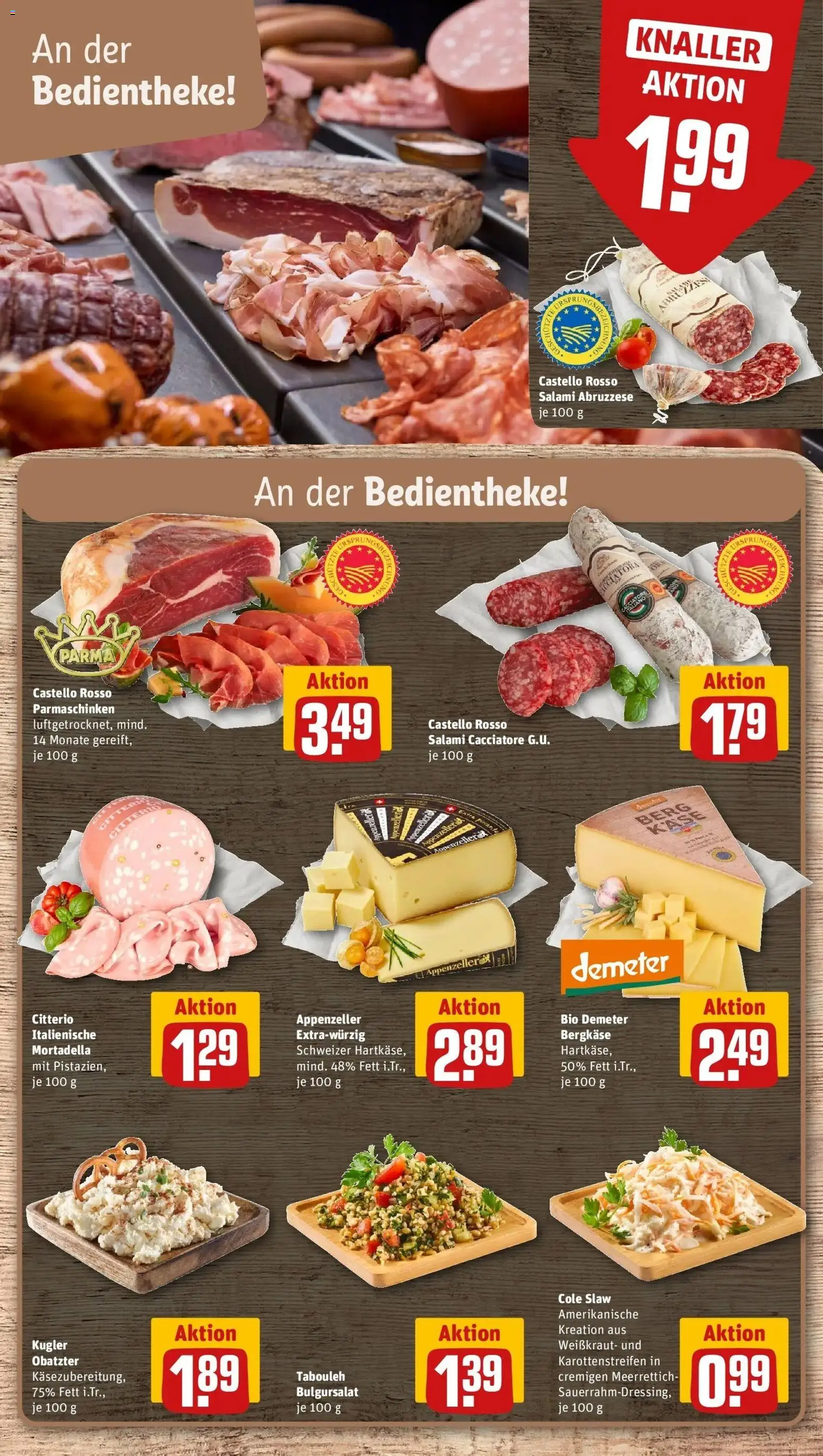 REWE Prospekt ab 05.10.2026 zum Blättern » Angebote | Seite: 13 | Produkte: Käse, Salami