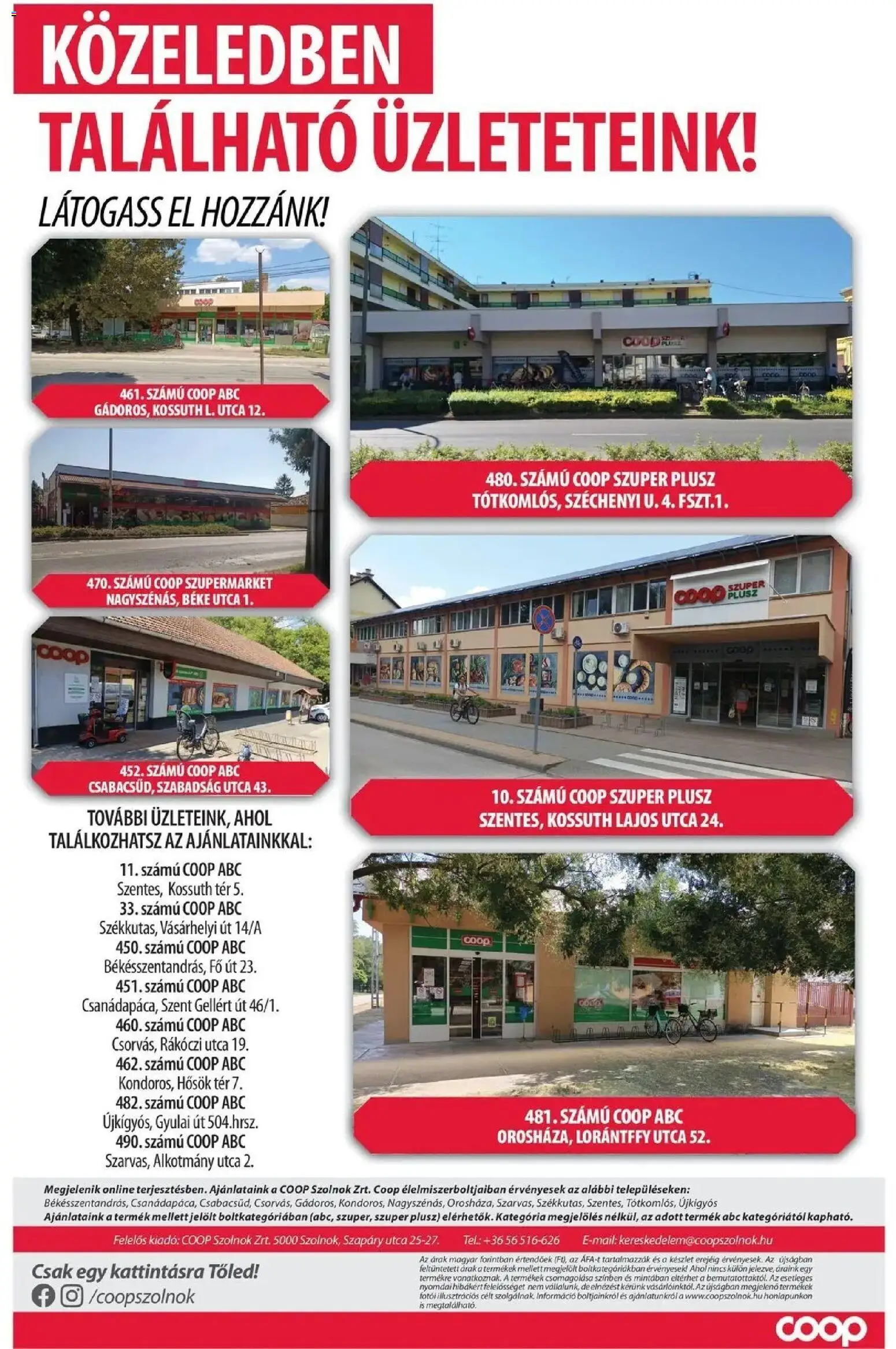 COOP Szolnok akciós újság Békésszentandrás - 2026.09.24. -tól/töl > akció, lapozható szórólap 🛍️ | Oldal: 7
