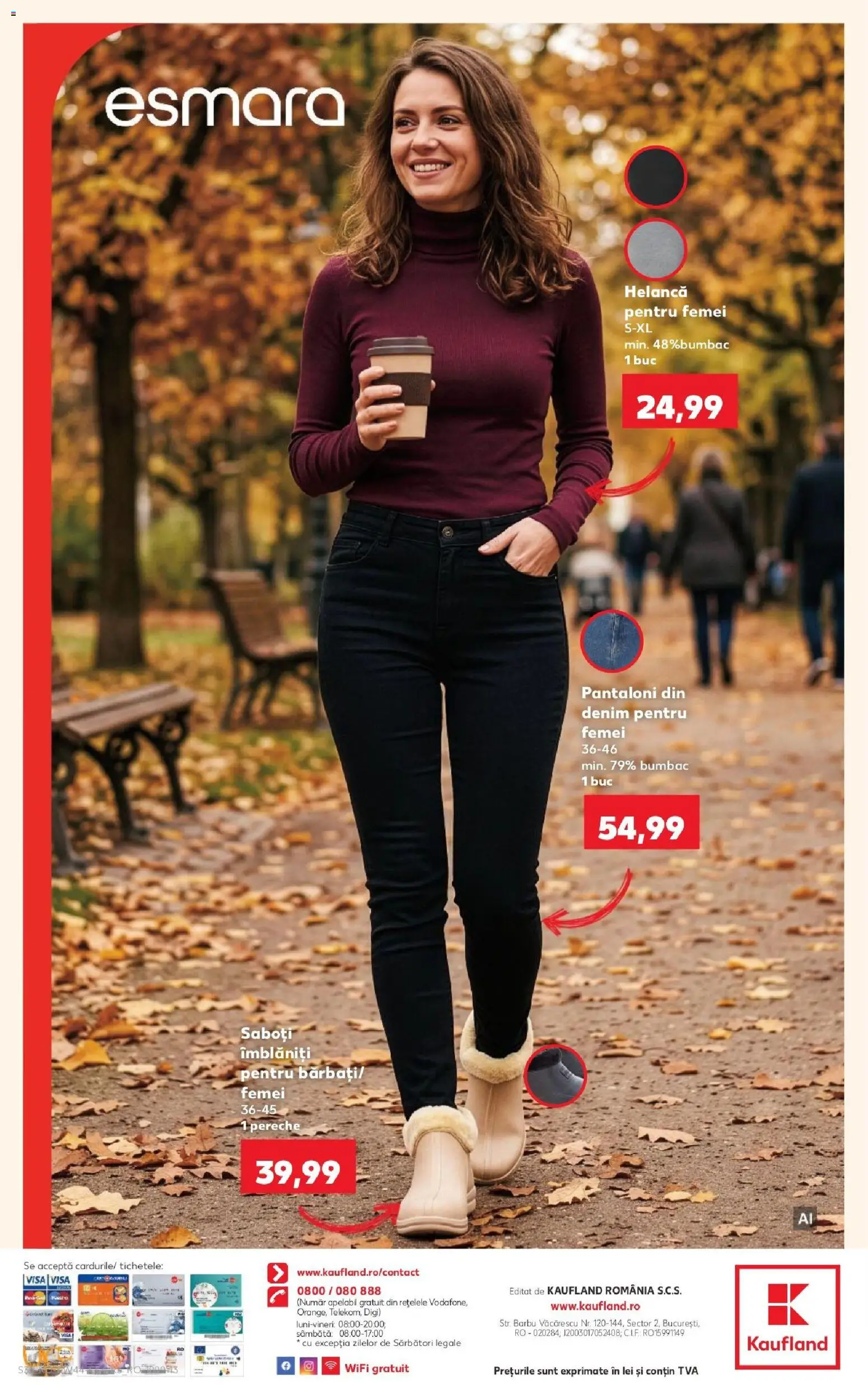 Noul catalog Kaufland – valabil de la 28.10.2026 | Pagină: 32 | Produse: Saboti, Pantaloni
