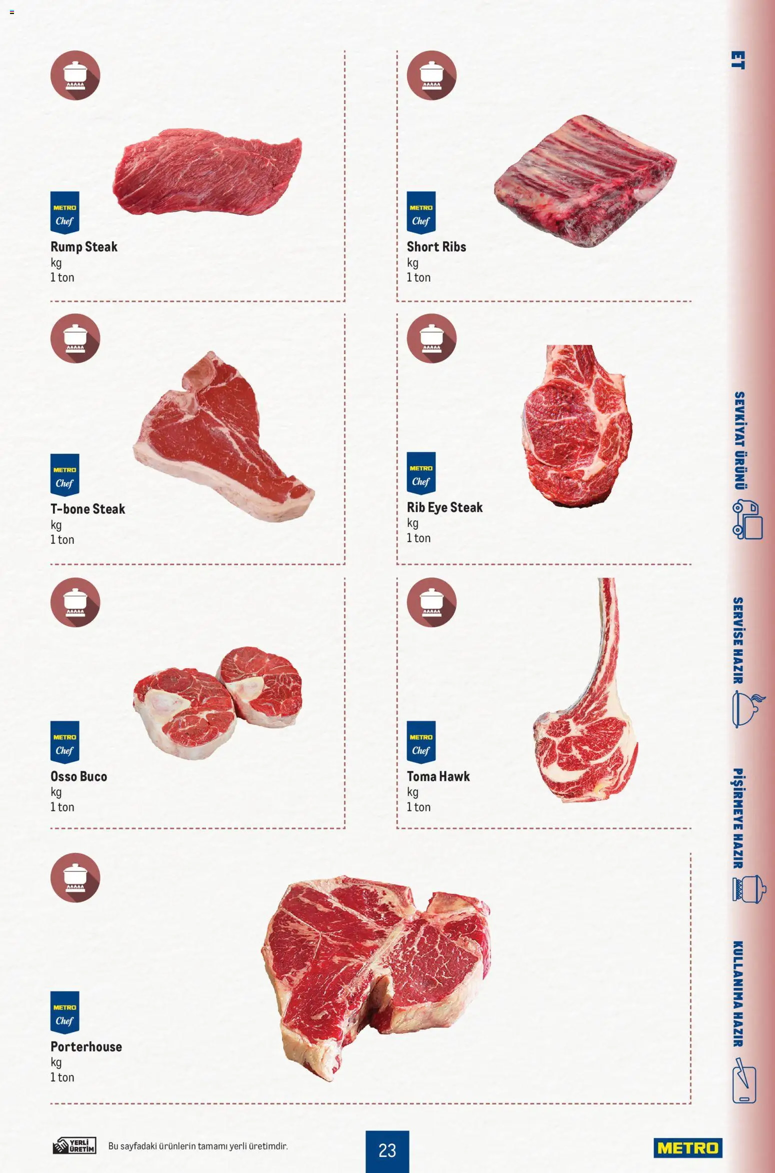 Metro - Smart Chef - 30 Eylül 2026 tarihinden itibaren geçerlidir | Sayfa: 23 | Ürünler: Steak