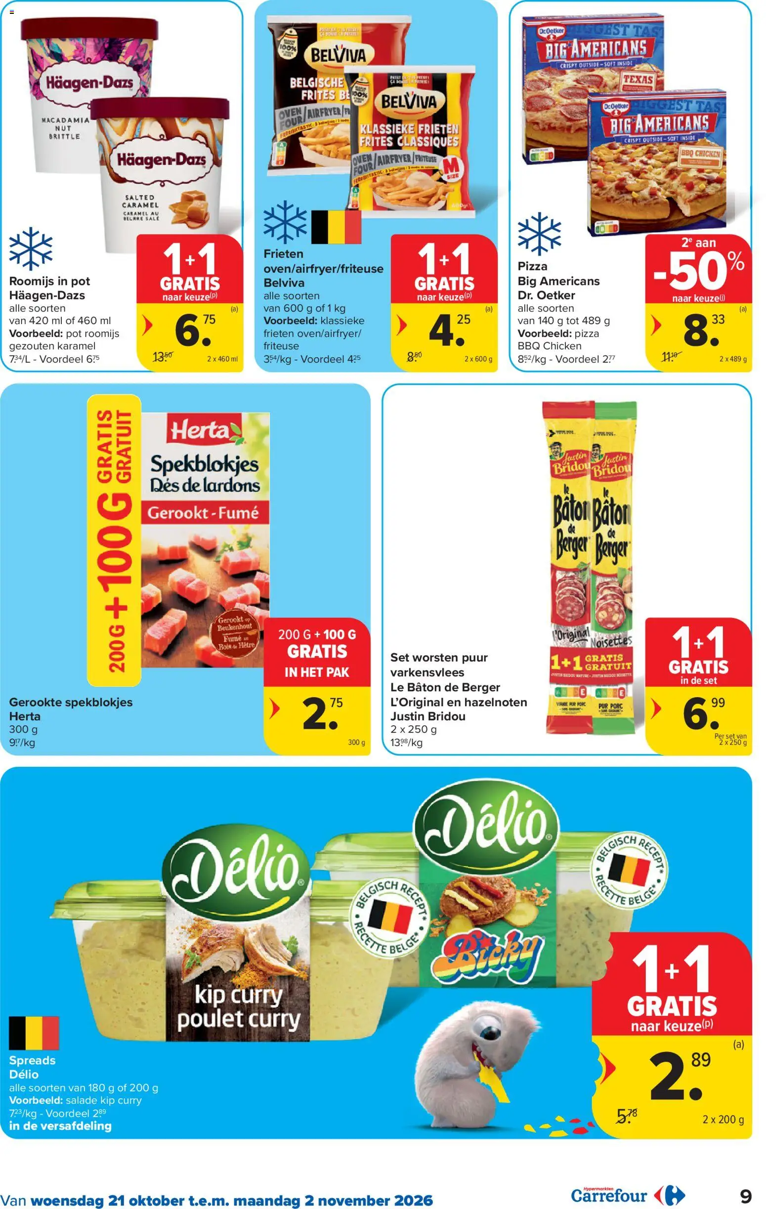 {H1} | Pagina: 9 | Producten: Pizza, Tas, Häagen-Dazs, Friteuse