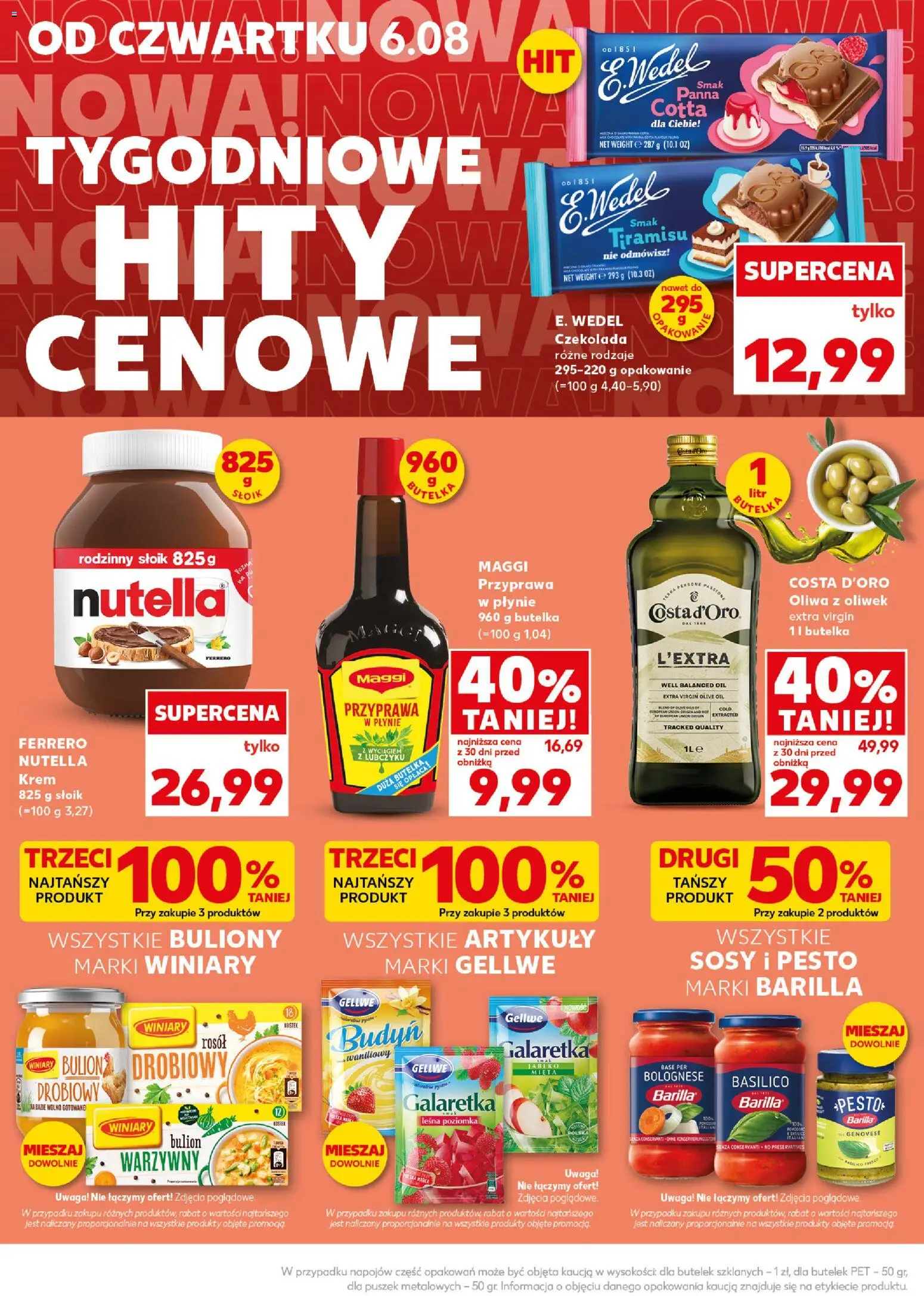Kaufland Polsko leták - Mocny start od 10.08.2026 | Strana: 10 | Produkty: Barilla, Maggi, Krém, Nutella