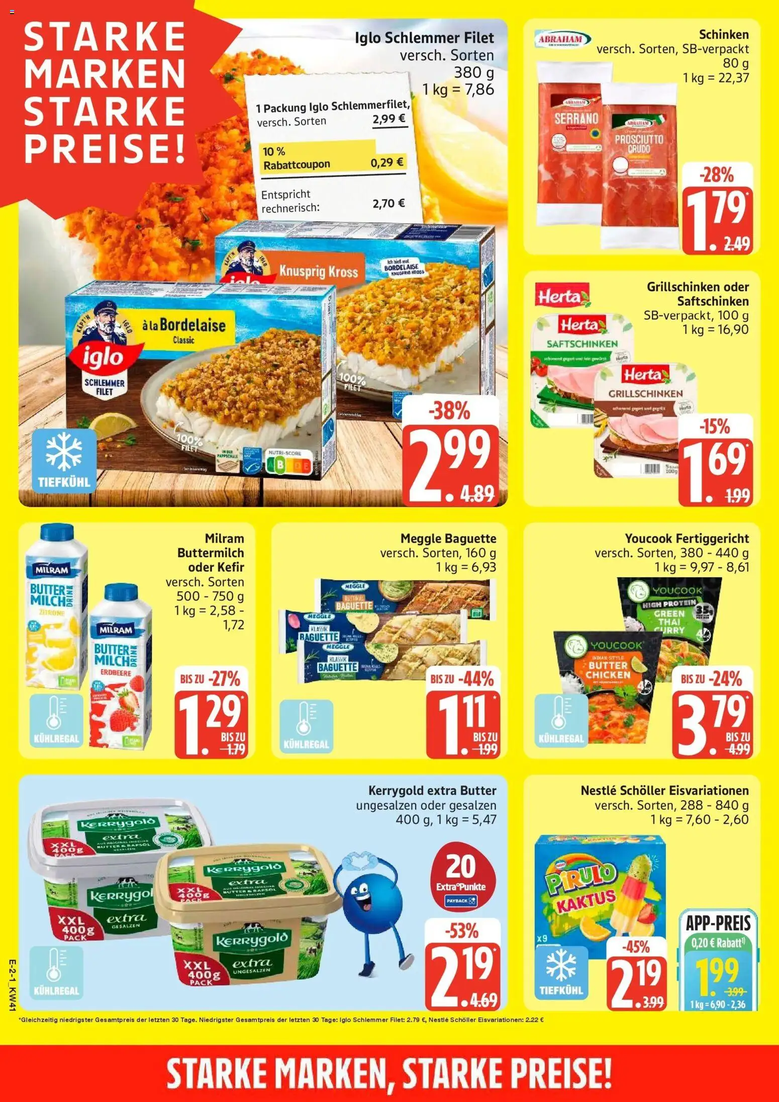 Edeka Prospekt Tostedt (ab 05.10.2026) » Angebote Online | Seite: 2 | Produkte: Kefir, Baguette, Milram, Schinken