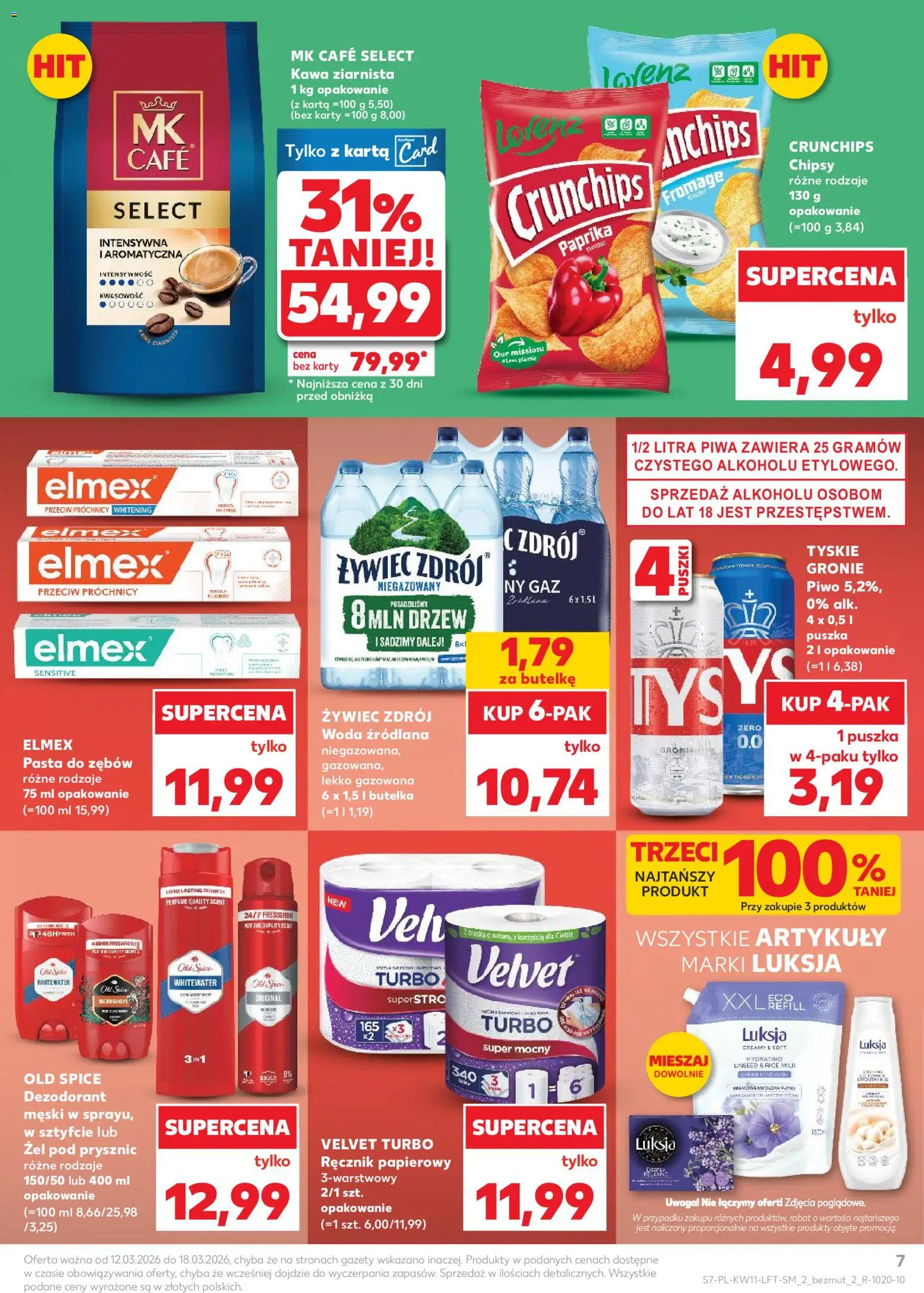 Kaufland Polsko leták od 12.03.2026 | Strana: 7 | Produkty: Elmex, Paprika, Velvet, Velvet Turbo