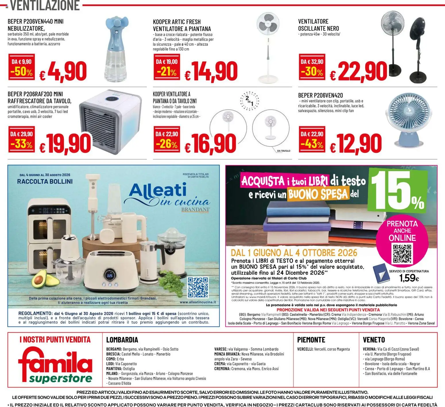 Volantino Famila del 04.06.2026 | Pagina: 24 | Prodotti: Cavo, USB, Fan, Tavolo