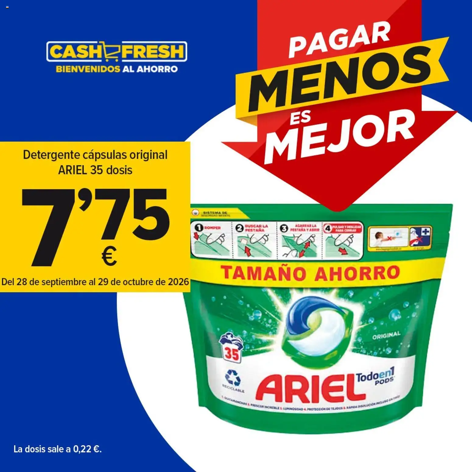 Cash Fresh Pagar menos es mejor │ válido desde el 28/09/2026 | Página: 2 | Productos: Cápsulas, Detergente