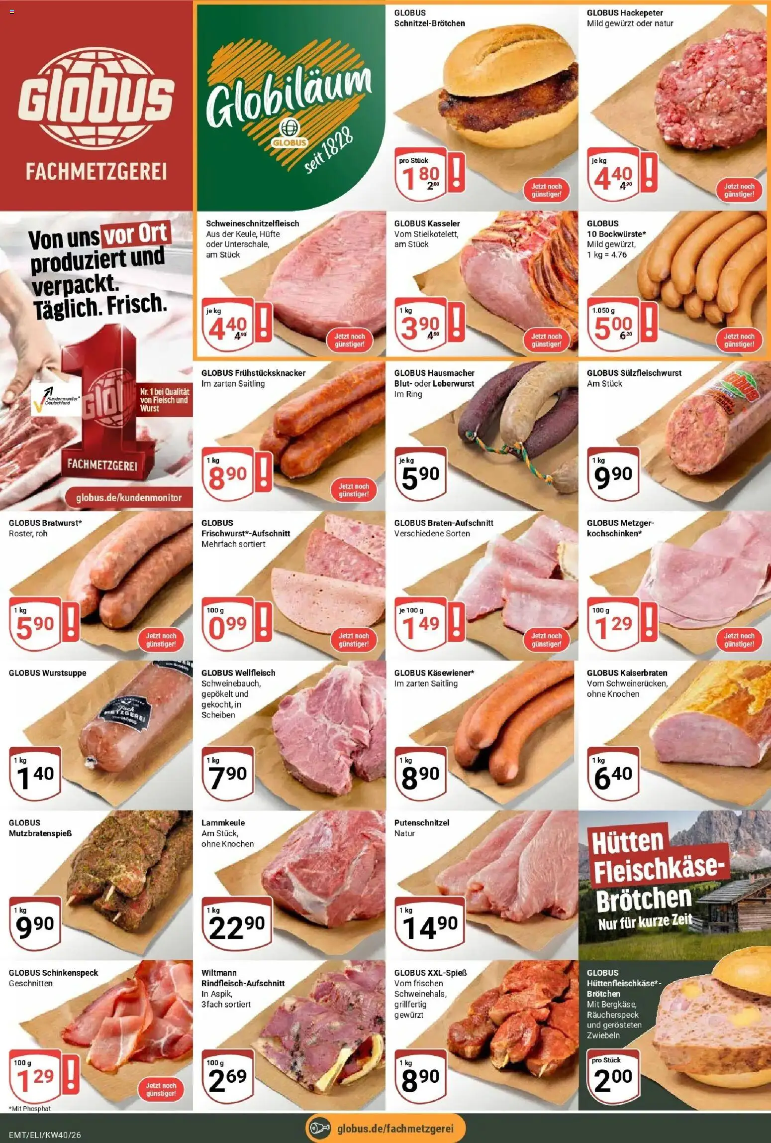 Globus Prospekt Erfurt-Linderbach (ab 28.09.2026) » Angebote online | Seite: 10 | Produkte: Lammkeule, Zwiebeln, Putenschnitzel, Fleisch